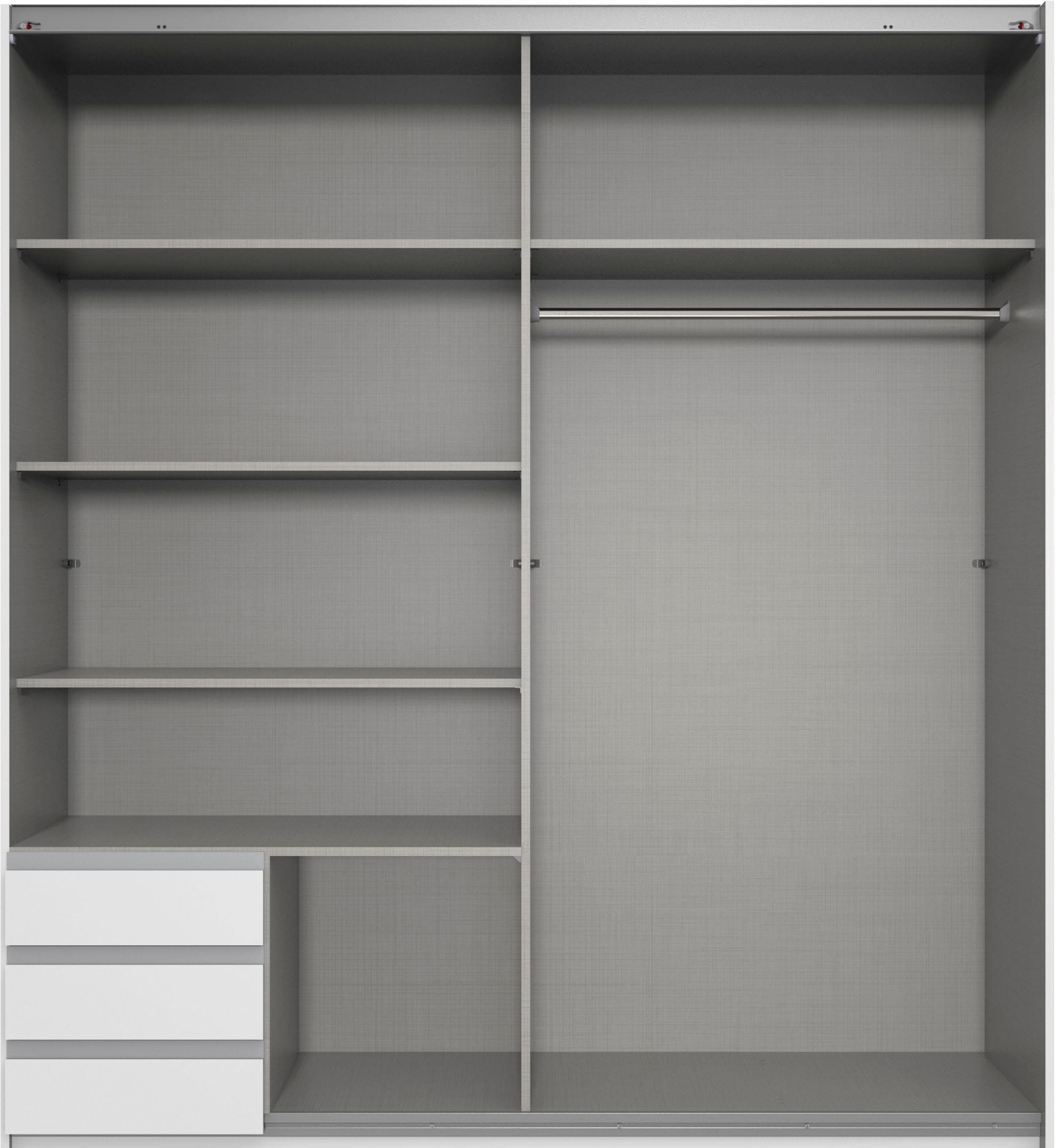 Wimex Schwebetürenschrank »Emden« Mit Außenschubkästen