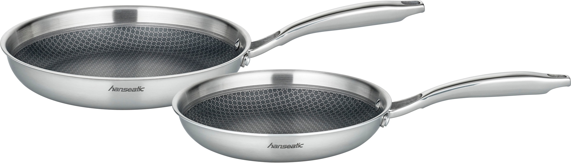 Hanseatic Pfannen-Set »hanseatic« Edelstahl Set, 1x Pfanne Ø 24 cm - 1,6 l, günstig online kaufen