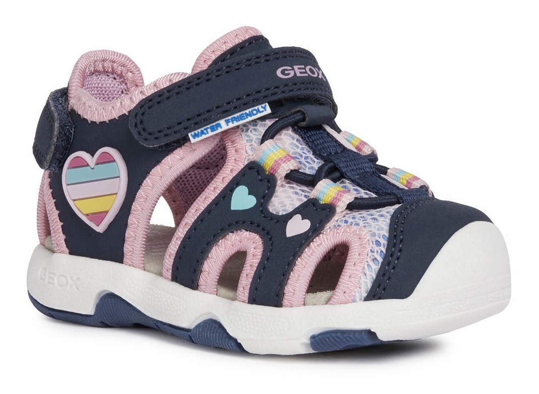 Geox Sandale online mit »B SANDAL MULTY Regenbogenfarben kaufen in GIRL«, Herz