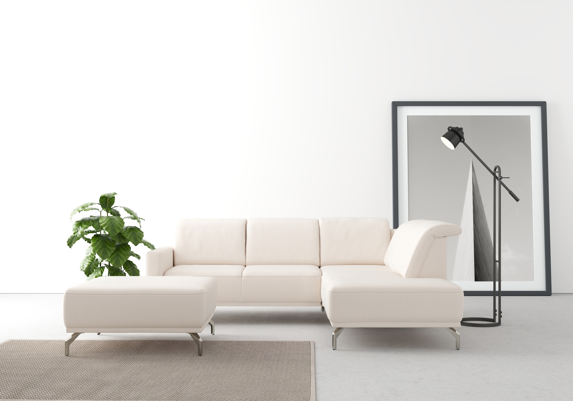 sit&more Ecksofa »Bailando L-Form«, wahlweise mit Kopfteilverstellung und V günstig online kaufen