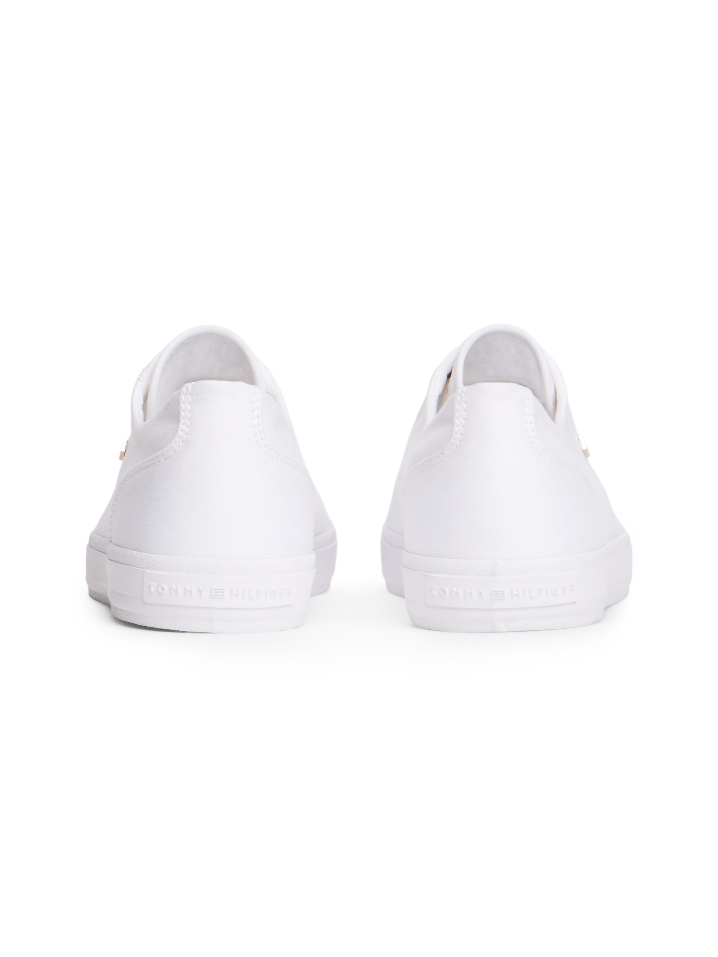 Tommy Hilfiger Plateausneaker »TH FOXING SNEAKER CANVAS«  Freizeitschuh, Halbschuh, Schnürer mit Logostickerei - schmale Form