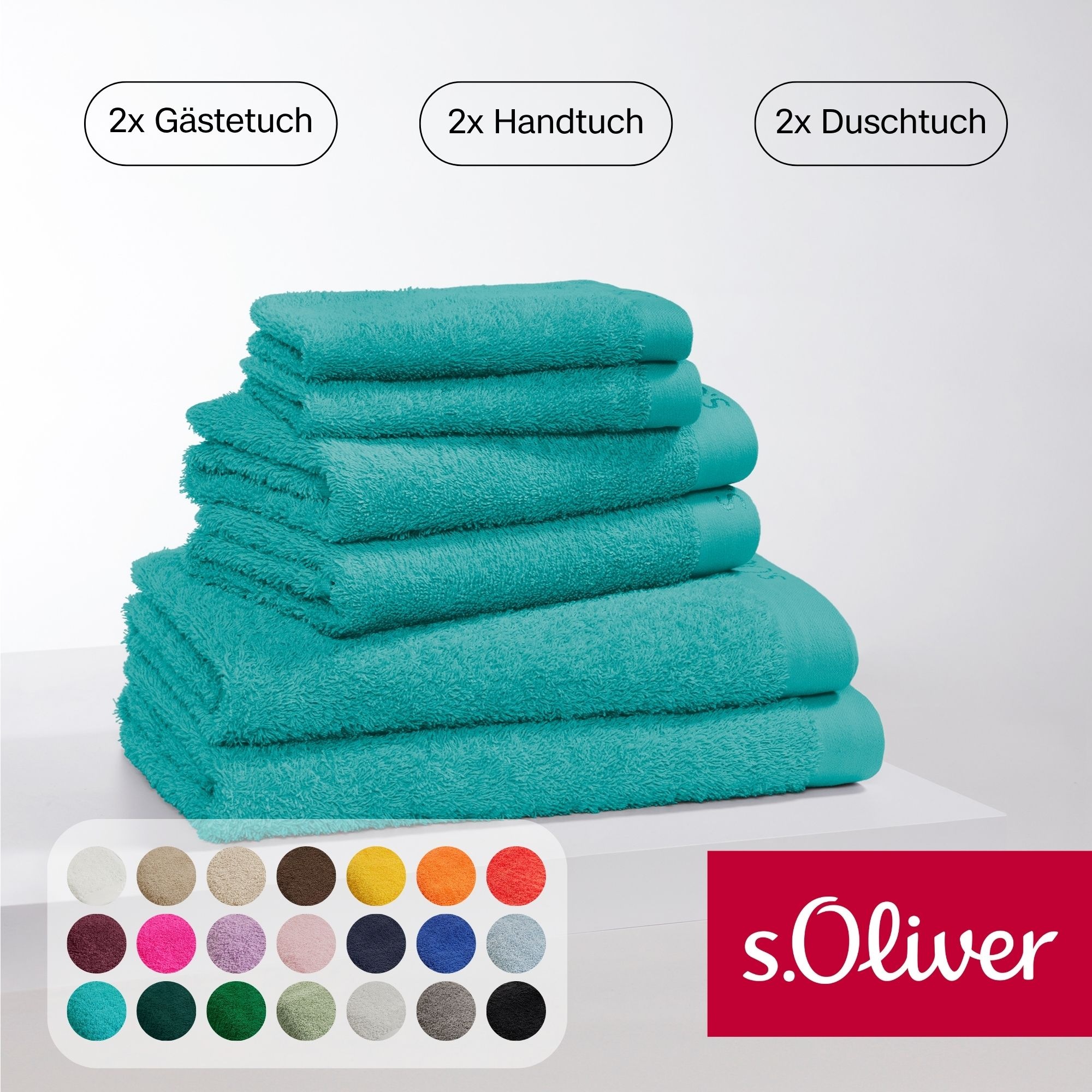s.Oliver Handtuch Set »s.Oliver, Premium Qualität, 600 gr/m²«, (Set, 6 St., günstig online kaufen