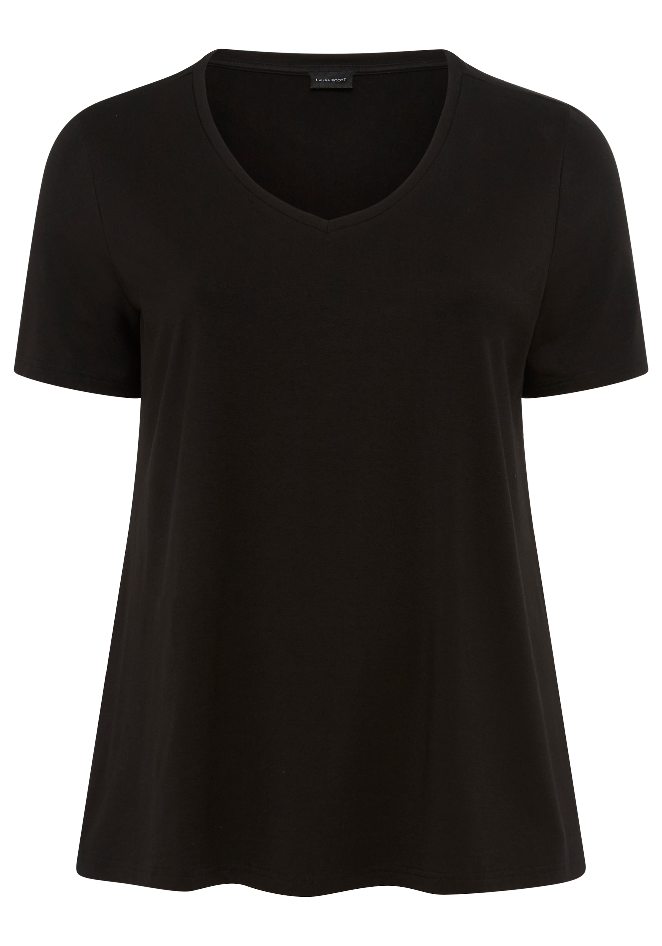 Laura Scott CURVE T-Shirt mit V-Ausschnitt aus fließender Viskose - GROSSE GRÖSSE