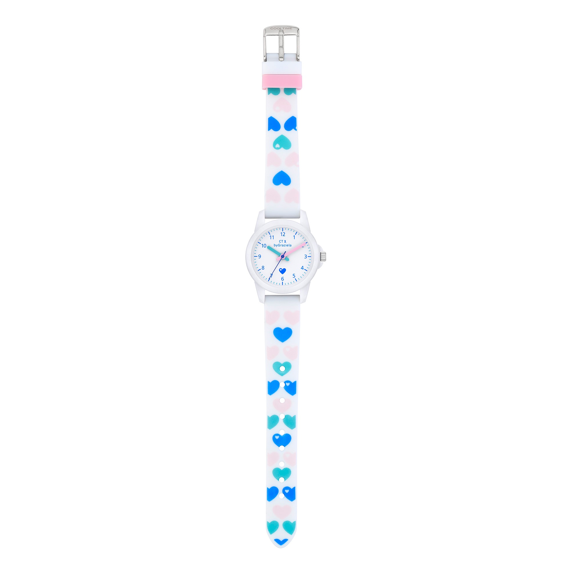 COOL TIME Quarzuhr »CT x by Graziela« Armbanduhr, Silikonarmband, Kinderuhr, Mädchen, analog