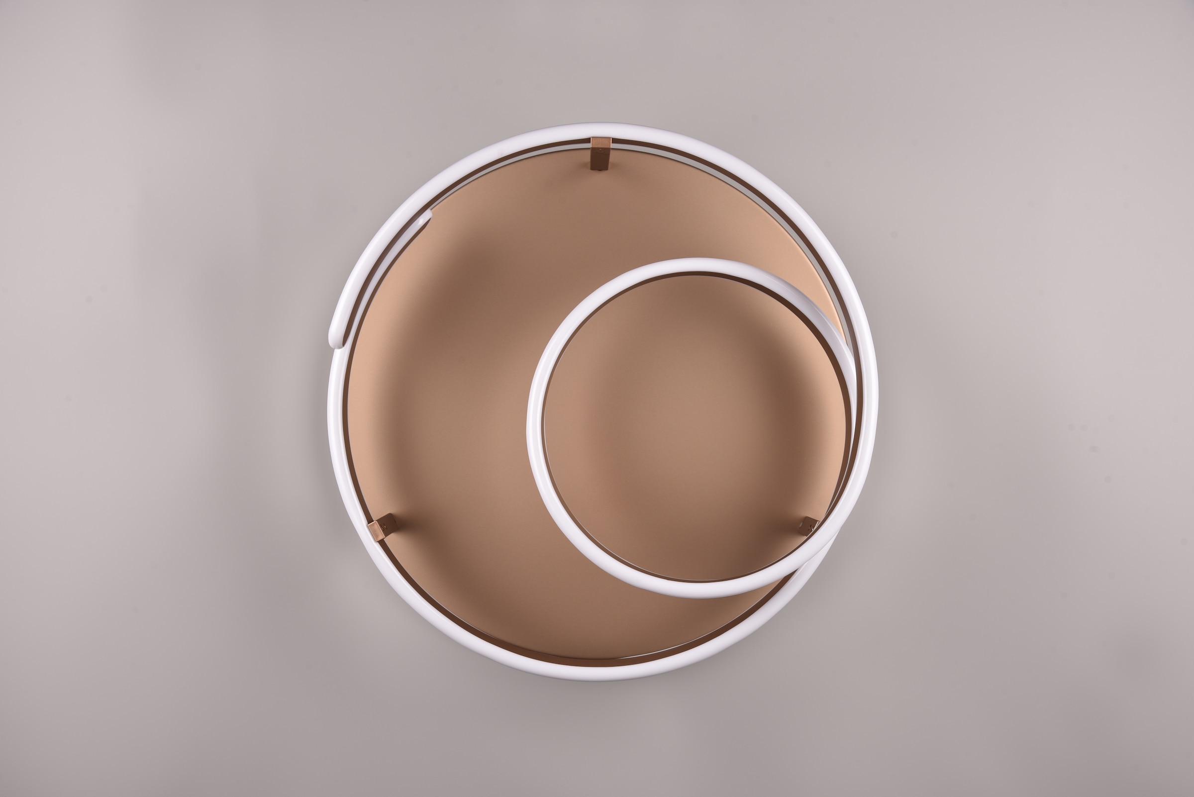 TRIO Leuchten LED Deckenleuchte »MARNIE, spiralförmige LED Deckenlampe indirektes Licht warmweiß 3000K«, 1 flammig, Leuchtmittel LED-Board | LED fest integriert, 6800 Lumen Ø 55cm 3 Stufen dimmbar über Wandschalter Wohnzimmer LED