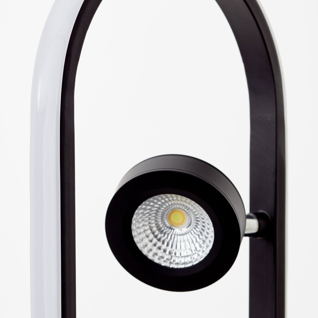 Brilliant Stehlampe »Nebeker«, 4 flammig-flammig, 124cm Höhe - 4700 Lumen, Lichtfarbe über Fernbedienung