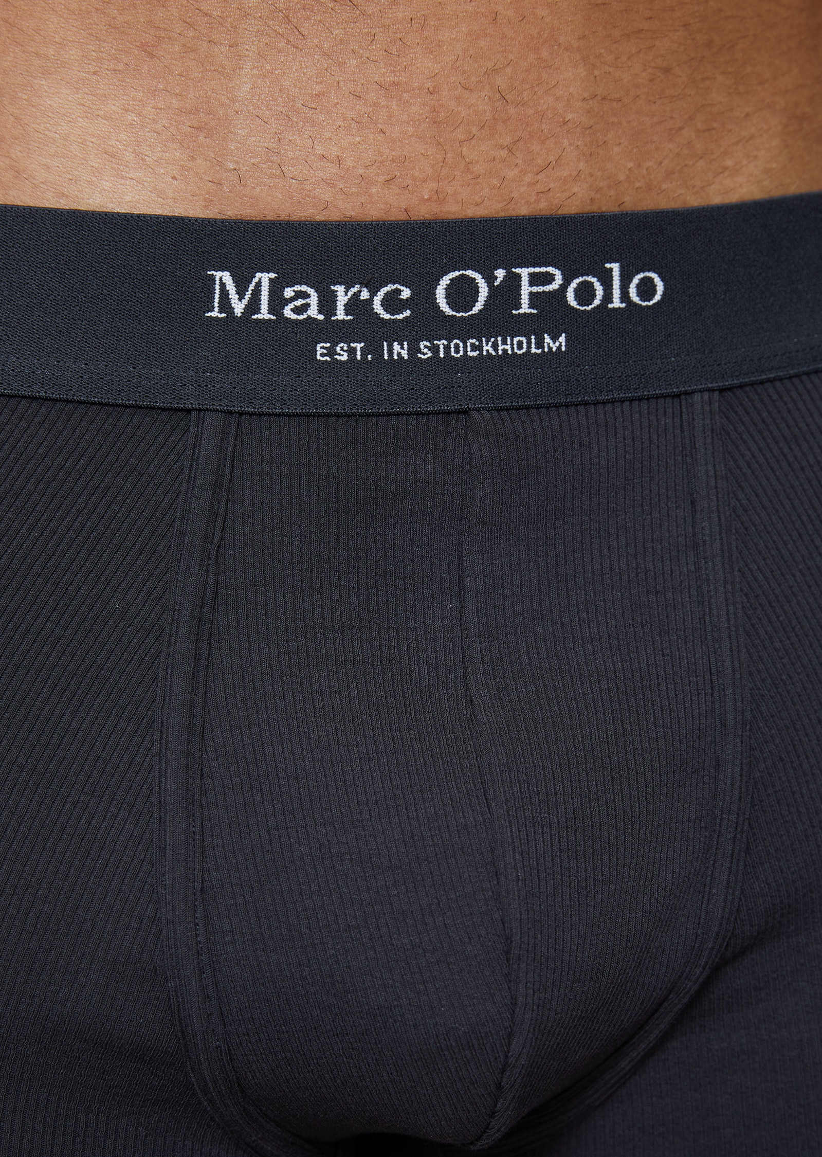 Marc O'Polo Boxer »Iconic Rib 2P Boxer« 2x2 rib fabric