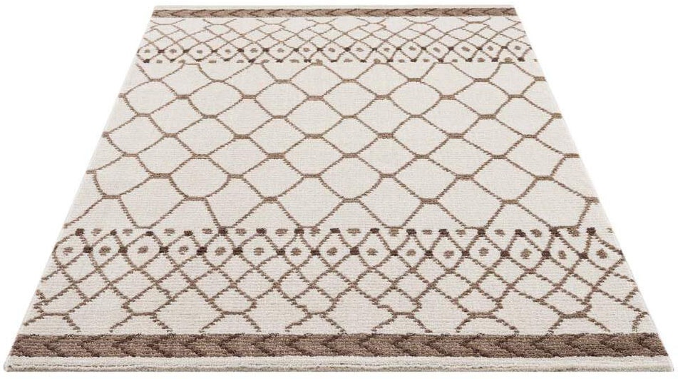 Carpet City Teppich »April 2312« rechteckig 10 mm Höhe Läufer, weich durch Microfaser, Boho Ethno Look, Wohnzimmer