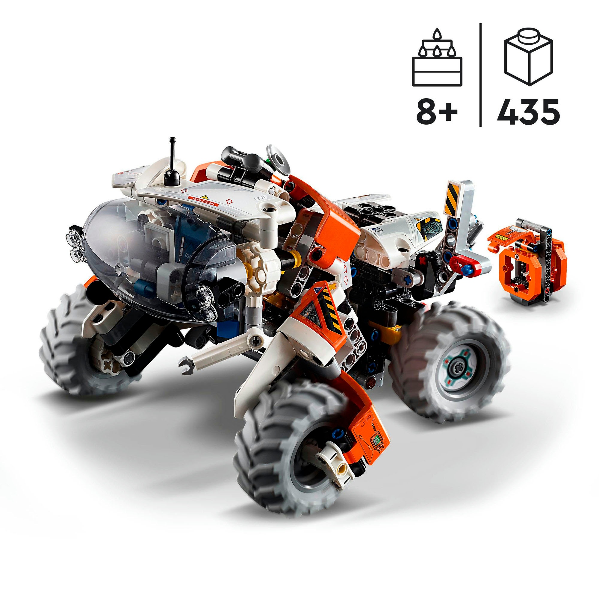 LEGO® Konstruktionsspielsteine »Weltraum Transportfahrzeug LT78 (42178), LEGO® Technic«, (435 St.), Made in Europe