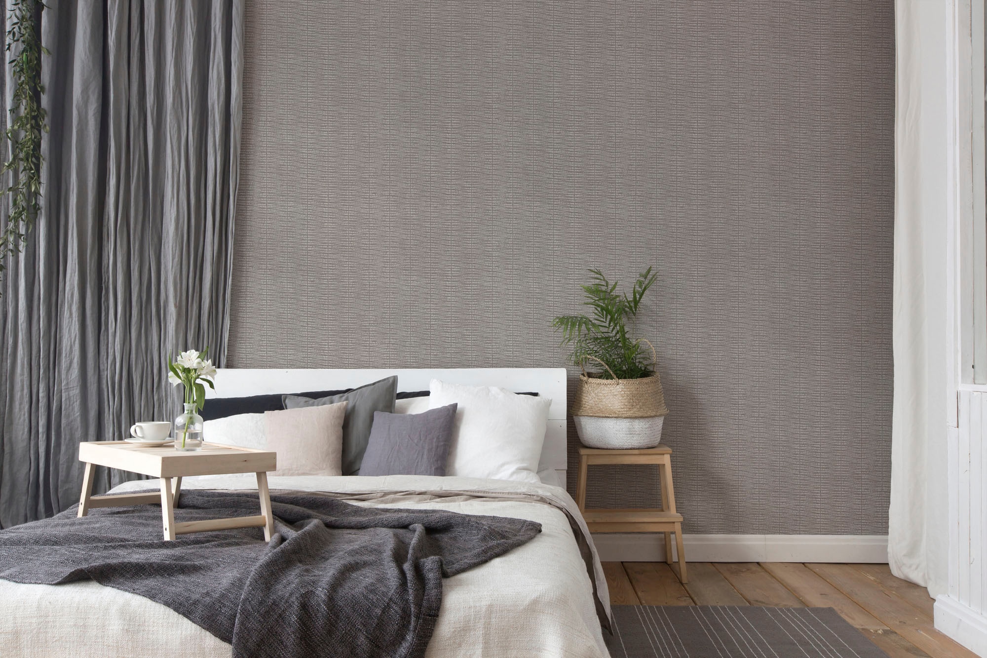 A.S. Création Vliestapete »Hygge«, Flechtoptik-glänzend-Strukturmuster, Metallic Tapete Struktur Tapeten Wohnzimmer Schlafzimmer Küche Design