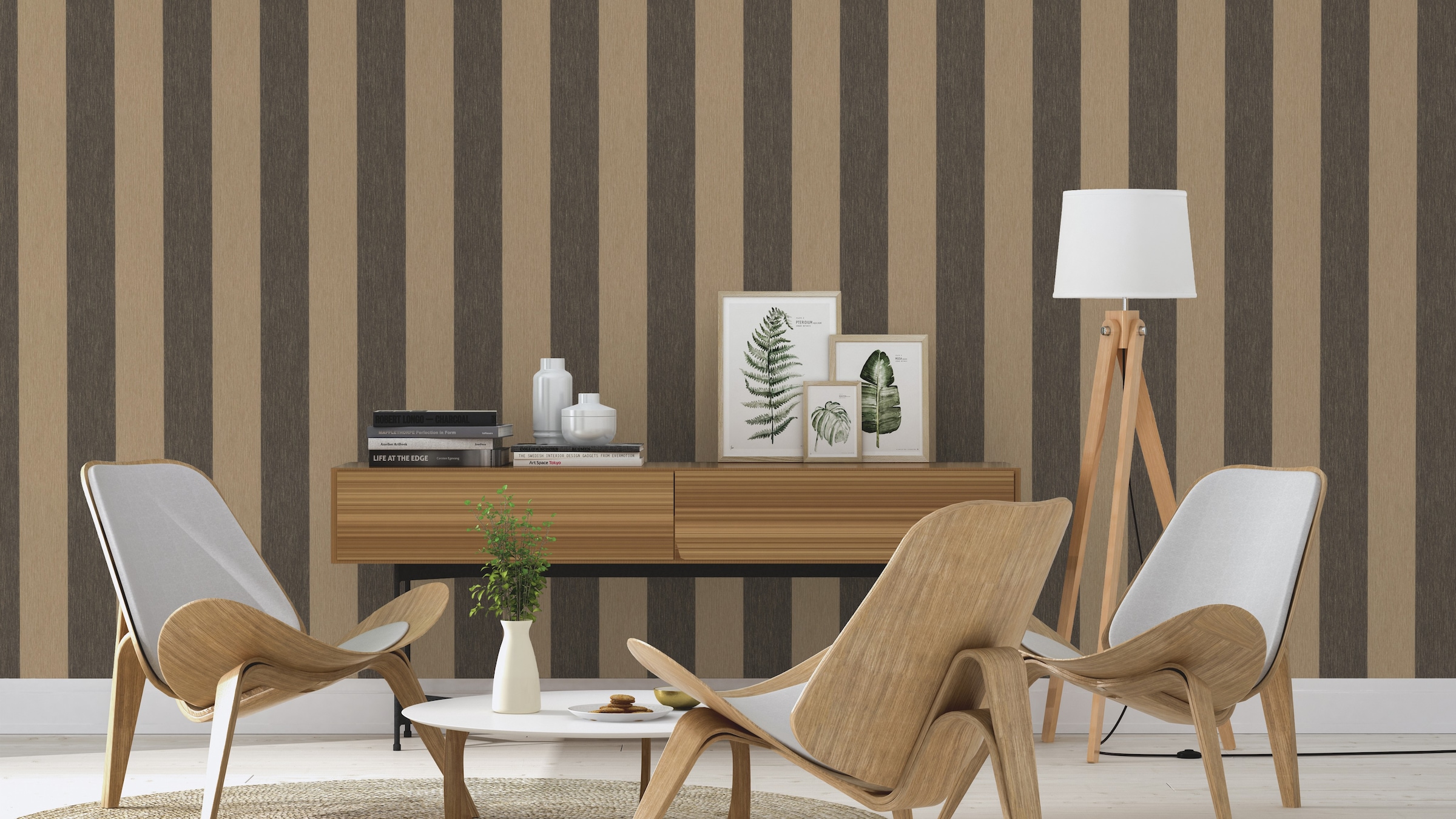 Rasch Vliestapete »Vliestapete Perfecto VI 844030«, Streifen, Blockstreifen günstig online kaufen