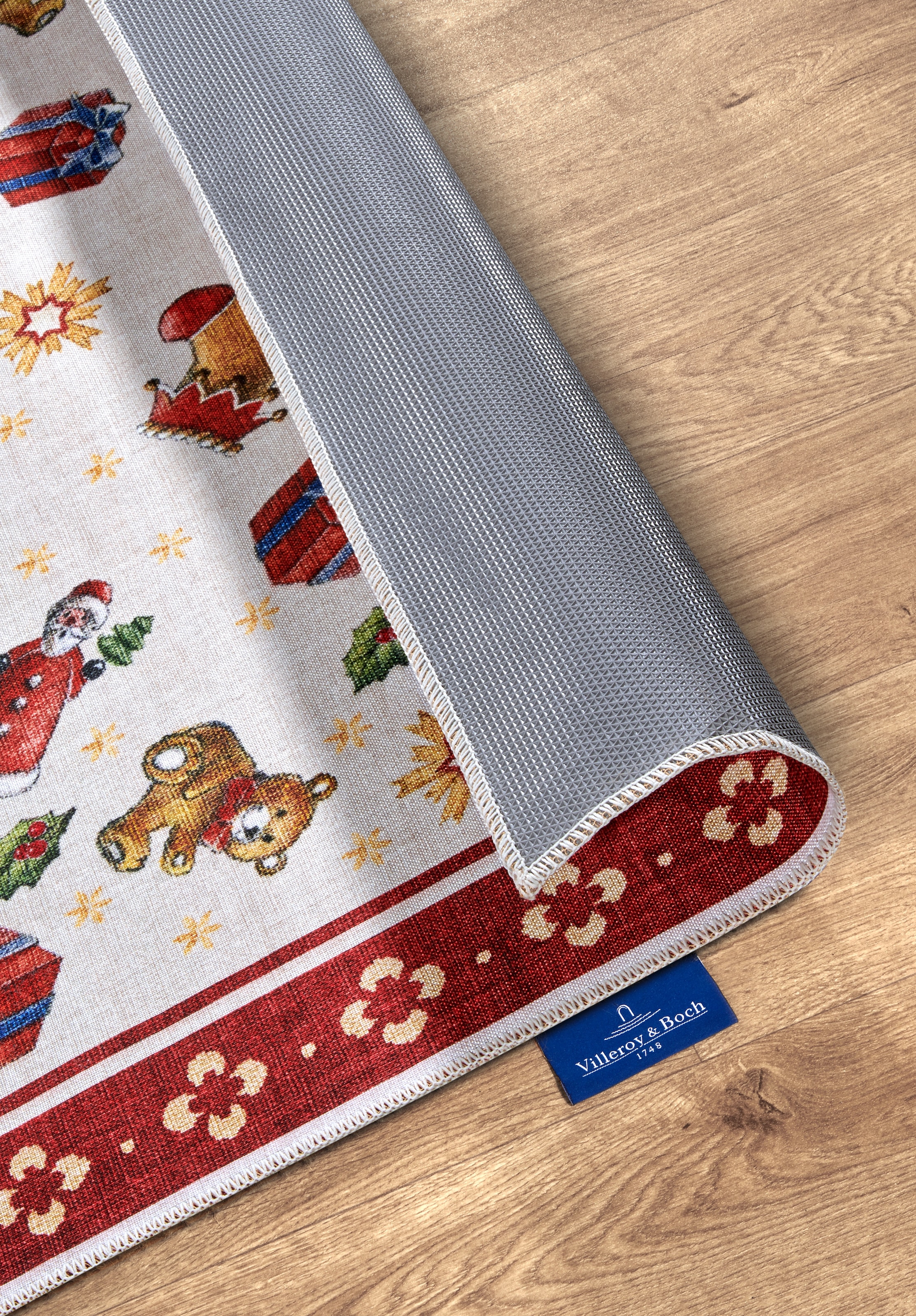 Villeroy & Boch Teppich »Nostalgic Toy's Delight, eckig, rund und Läufer«, rechteckig, 3 mm Höhe, Weihnachten, Wohnzimmer, Flur, Geschenk, Toys Delight, Dekoration