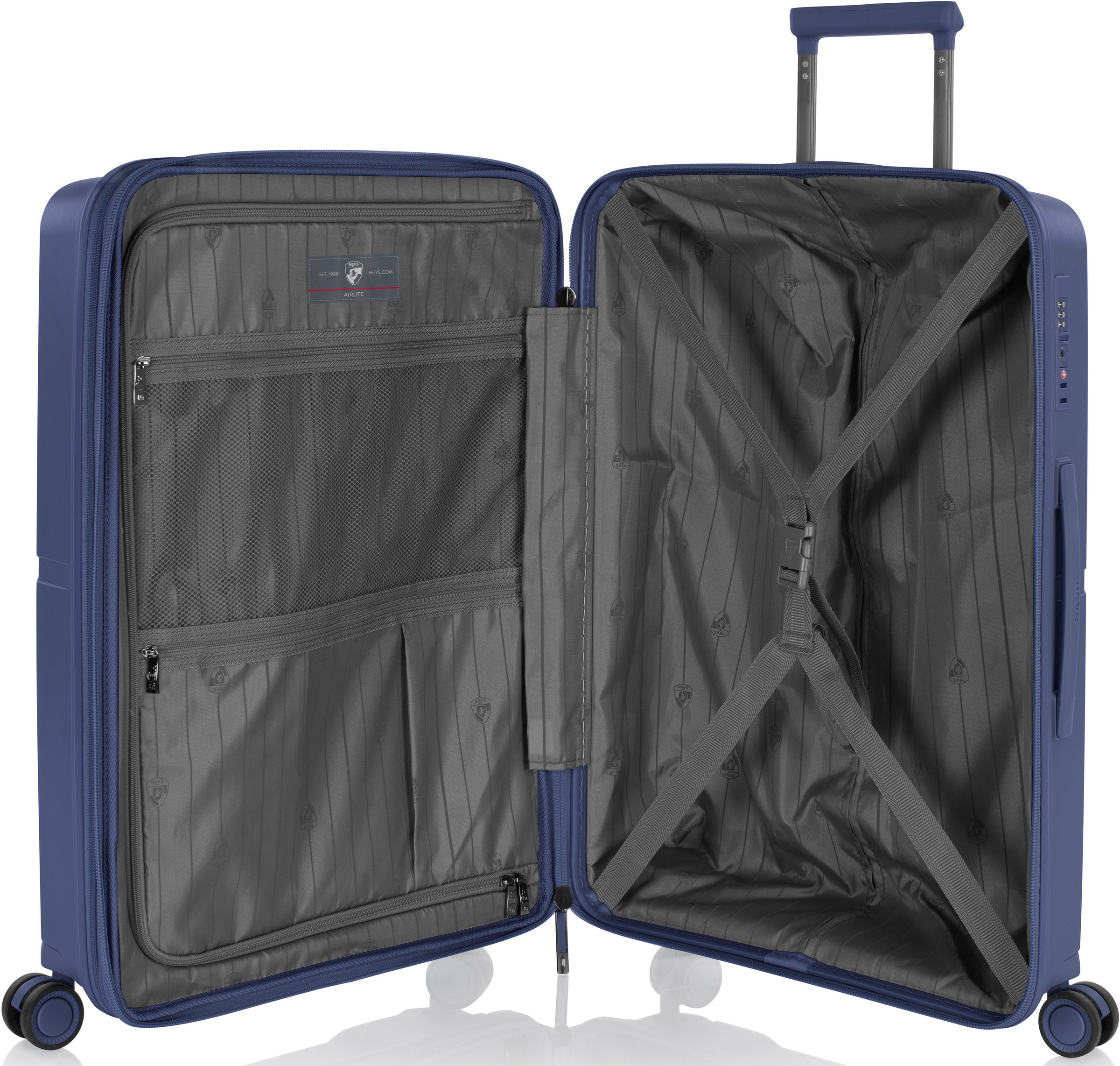 Heys Hartschalen-Trolley »AirLite, verschiedene Größen und Farben«, 4 Rollen, Heys x Joachim Llambi Hartschalen-Koffer TSA Schloss
