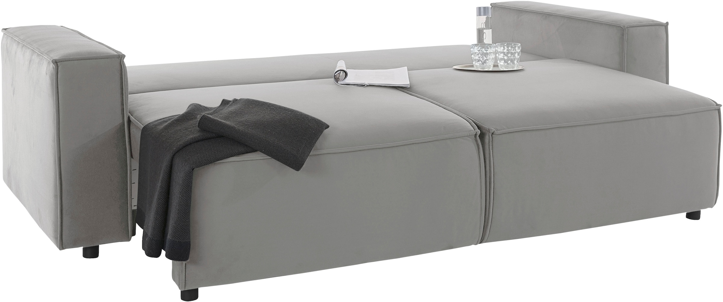 INOSIGN Schlafsofa »Marva«, incl. Bettfunktion und Bettkasten, Federkern
