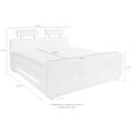 Places of Style Boxspringbett, inkl. Topper und LED-Beleuchtung
