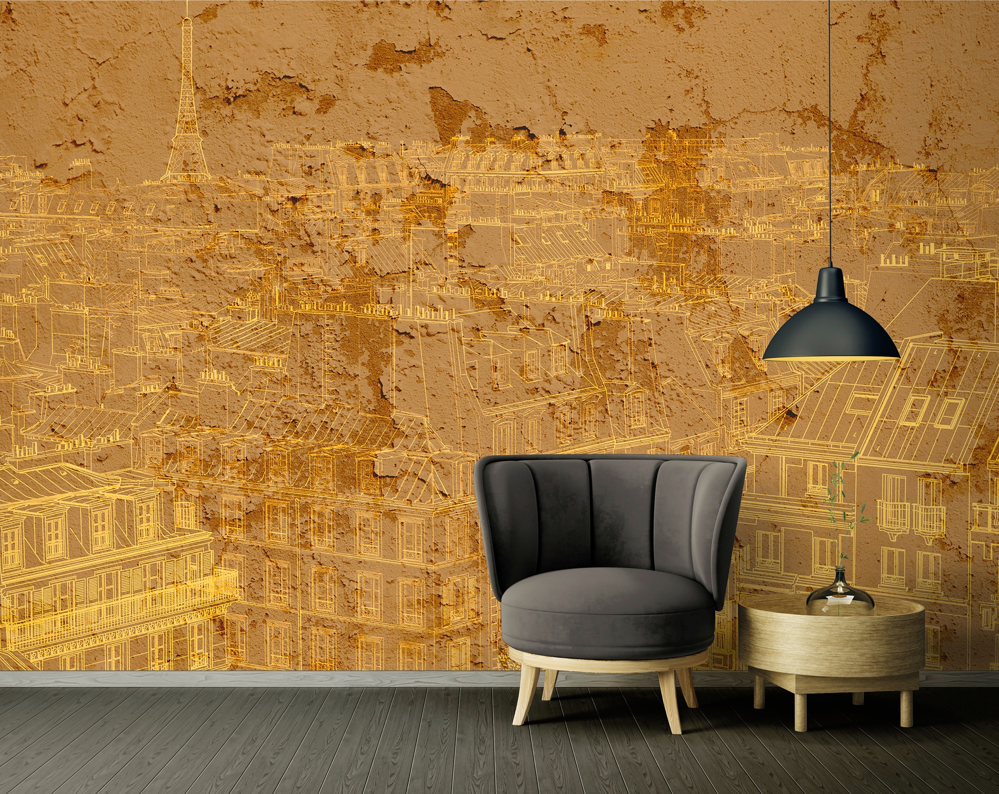 Architects Paper Fototapete »Atelier 47 View of Paris 1« Stadt glatt Vlies, Wand, Schräge, Decke