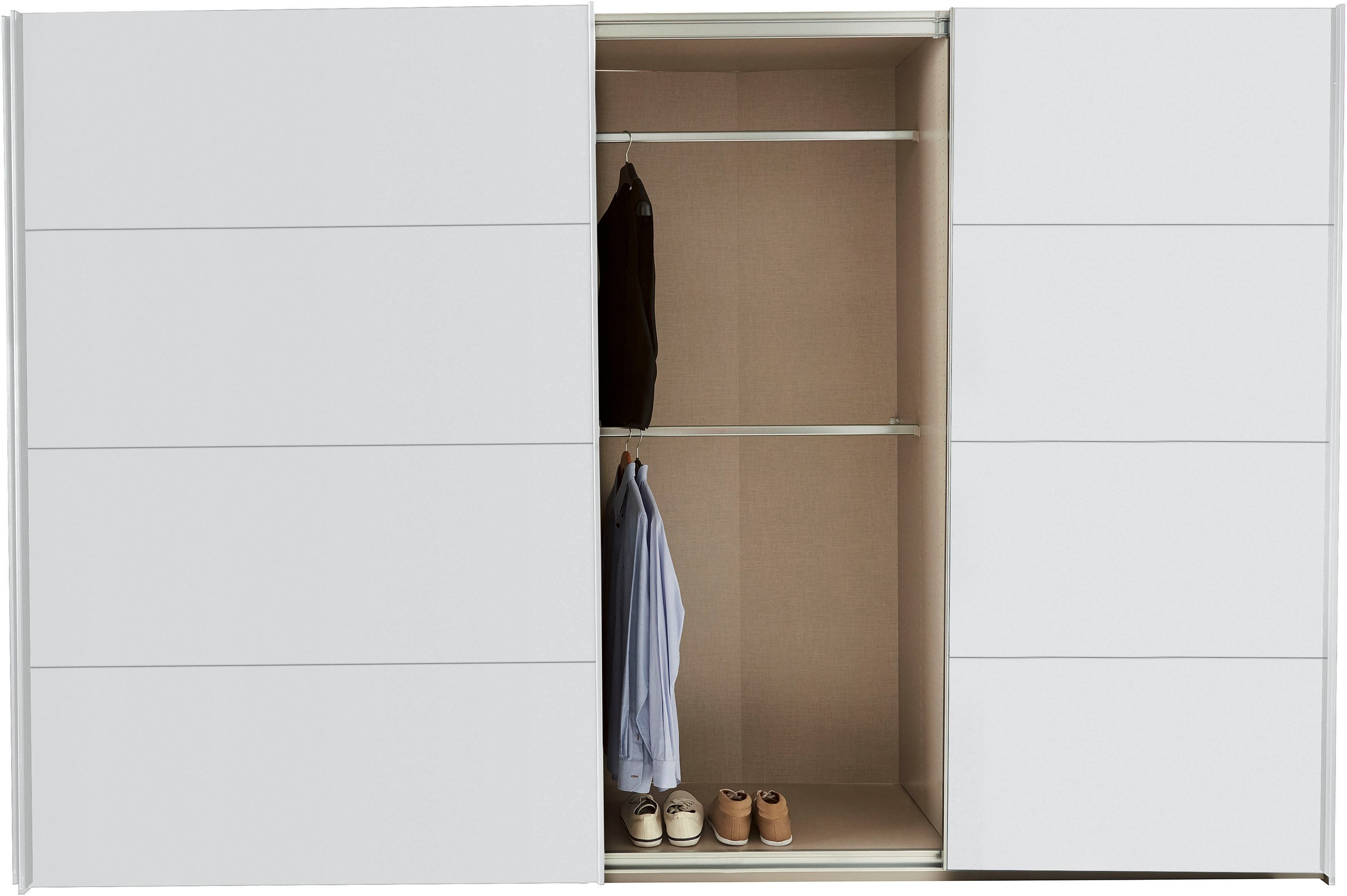 rauch Schwebetürenschrank »Kleiderschrank Schrank Garderobe TOPSELLER OTELI inkl. Inneneinteilung«, mit 3 Innenschubladen sowie zusätzlichen Einlegeböden MADE IN GERMANY