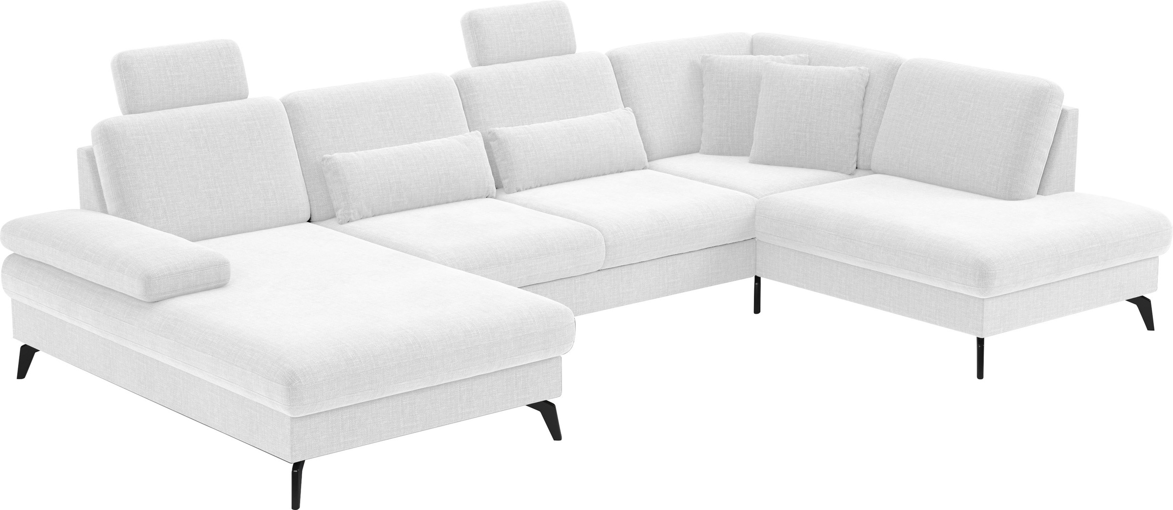 sit&more Wohnlandschaft »Morris U-Form, inkl. Sitztiefenverstellung«, wahlweise mit Armteilverstellung, Bettfunktion & Bettkasten