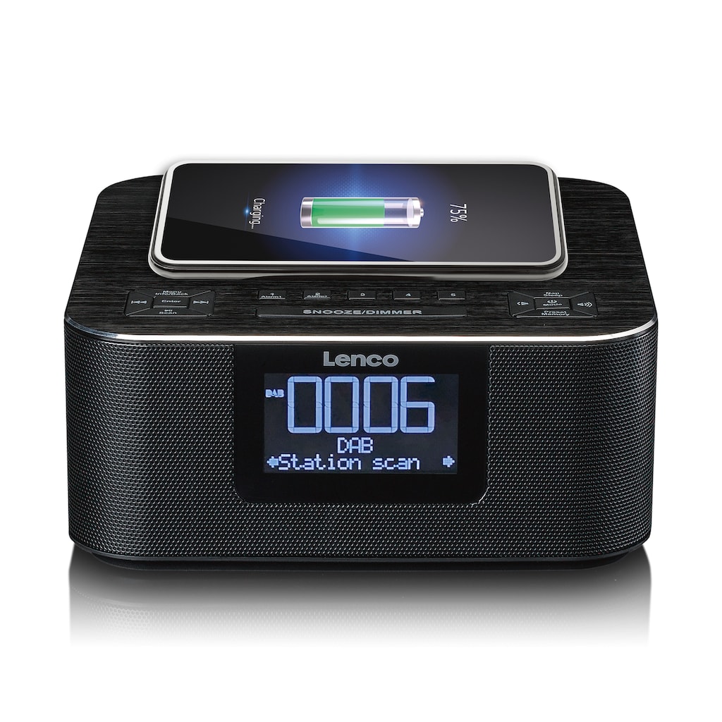 Lenco Digitalradio (DAB+) »CR-650BK - DAB+/ FM Radiowecker«