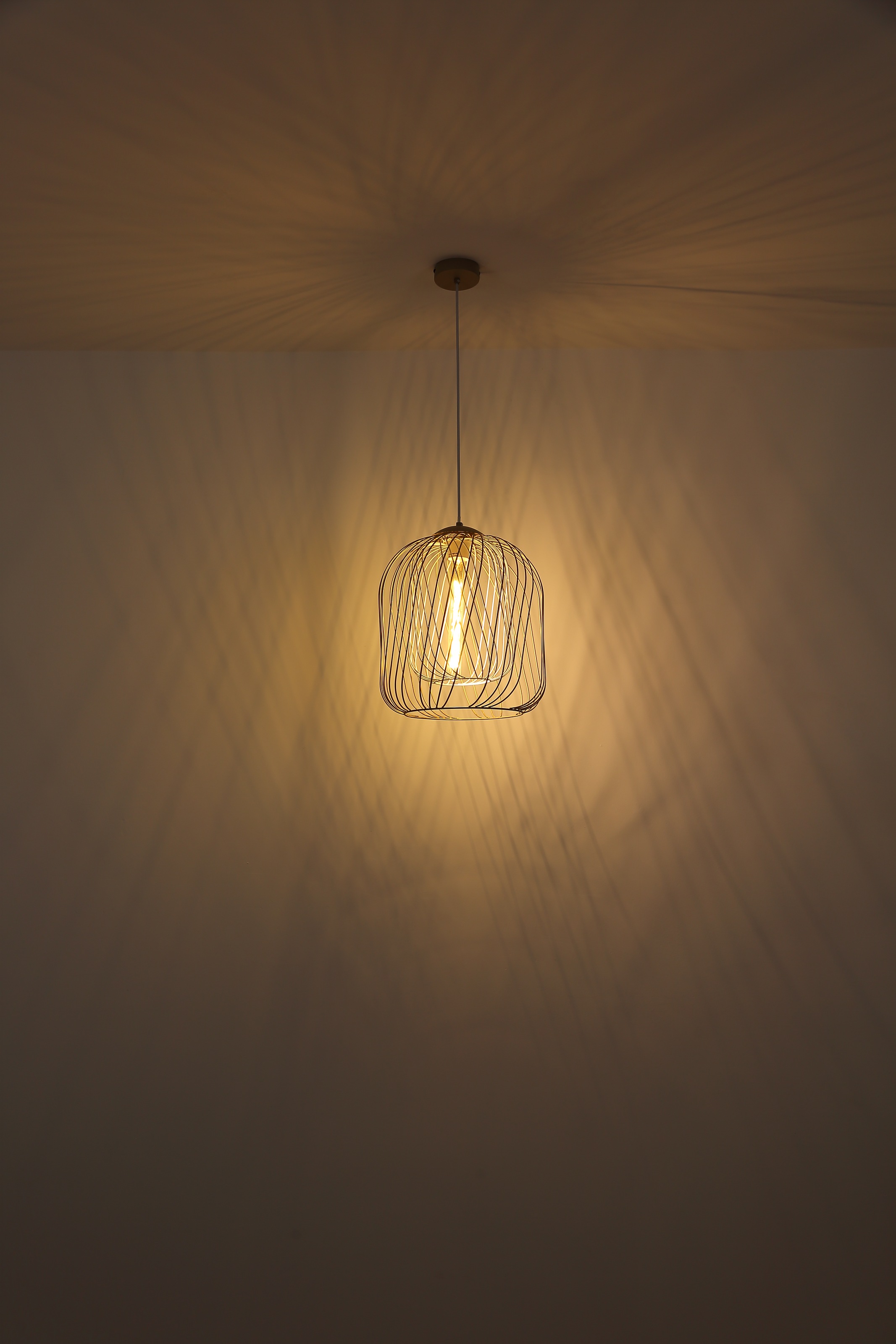 GLOBO LIGHTING Hängeleuchte »DICHTI«, Leuchtmittel E27 | ohne Leuchtmittel, Hängelampe/Pendelleuchte/Esszimmer/Wohnzimmer/Esstisch