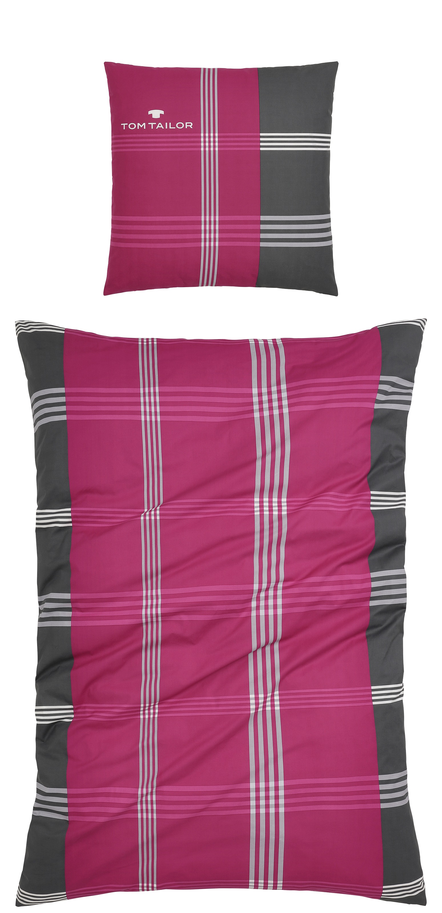 TOM TAILOR HOME Bettwäsche »Ole in Gr. 135x200 oder 155x220 cm«, karierte B günstig online kaufen