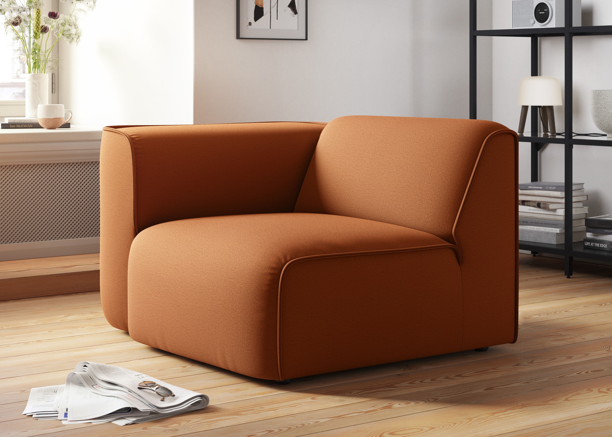 RAUM.ID Sessel »Merid Sofa-Eckelement, Maße B/T/H: 109/97/46 cm«, als Modul günstig online kaufen