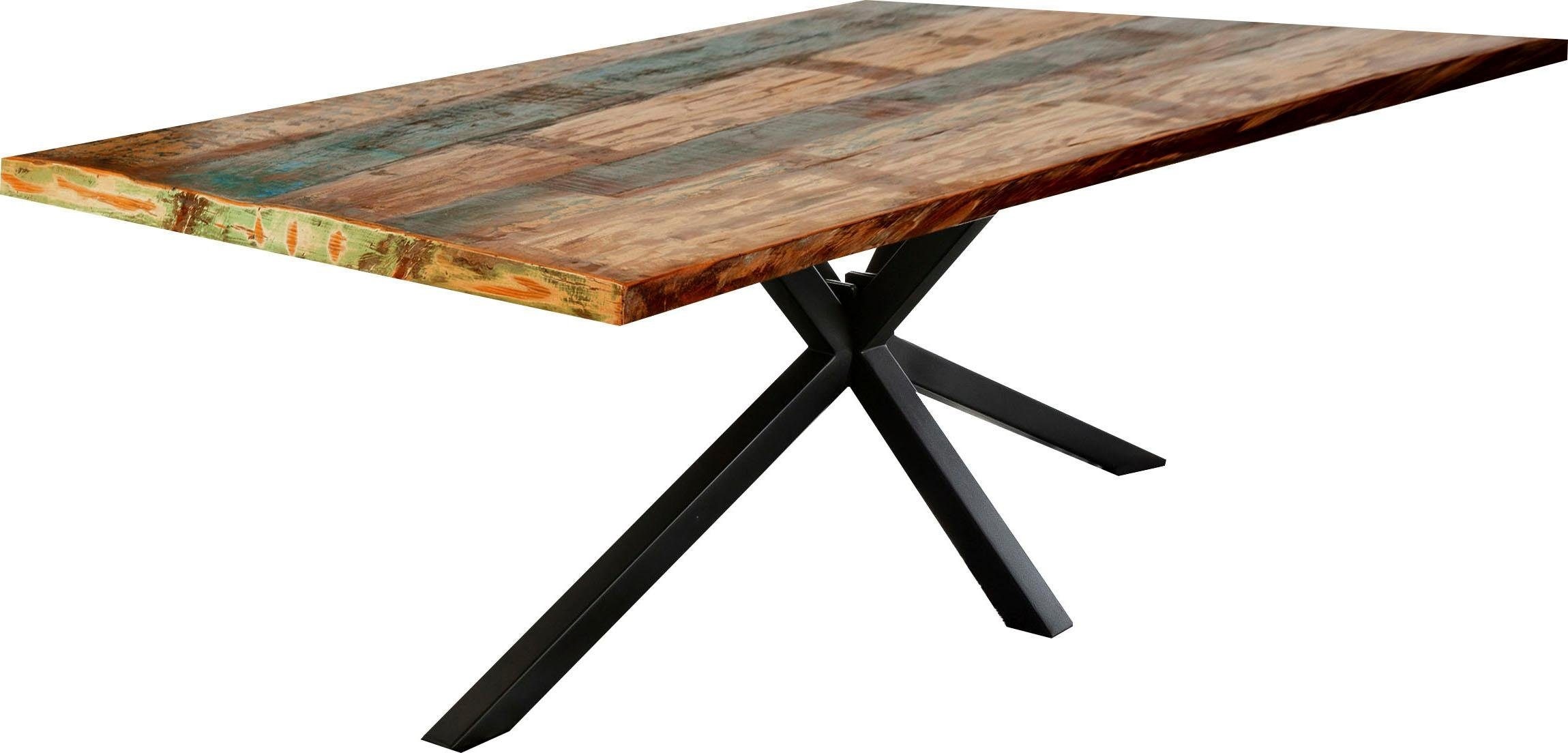 SIT Esstisch »Tops&Tables«, mit Tischplatte aus Altholz mit Farbresten  online bestellen