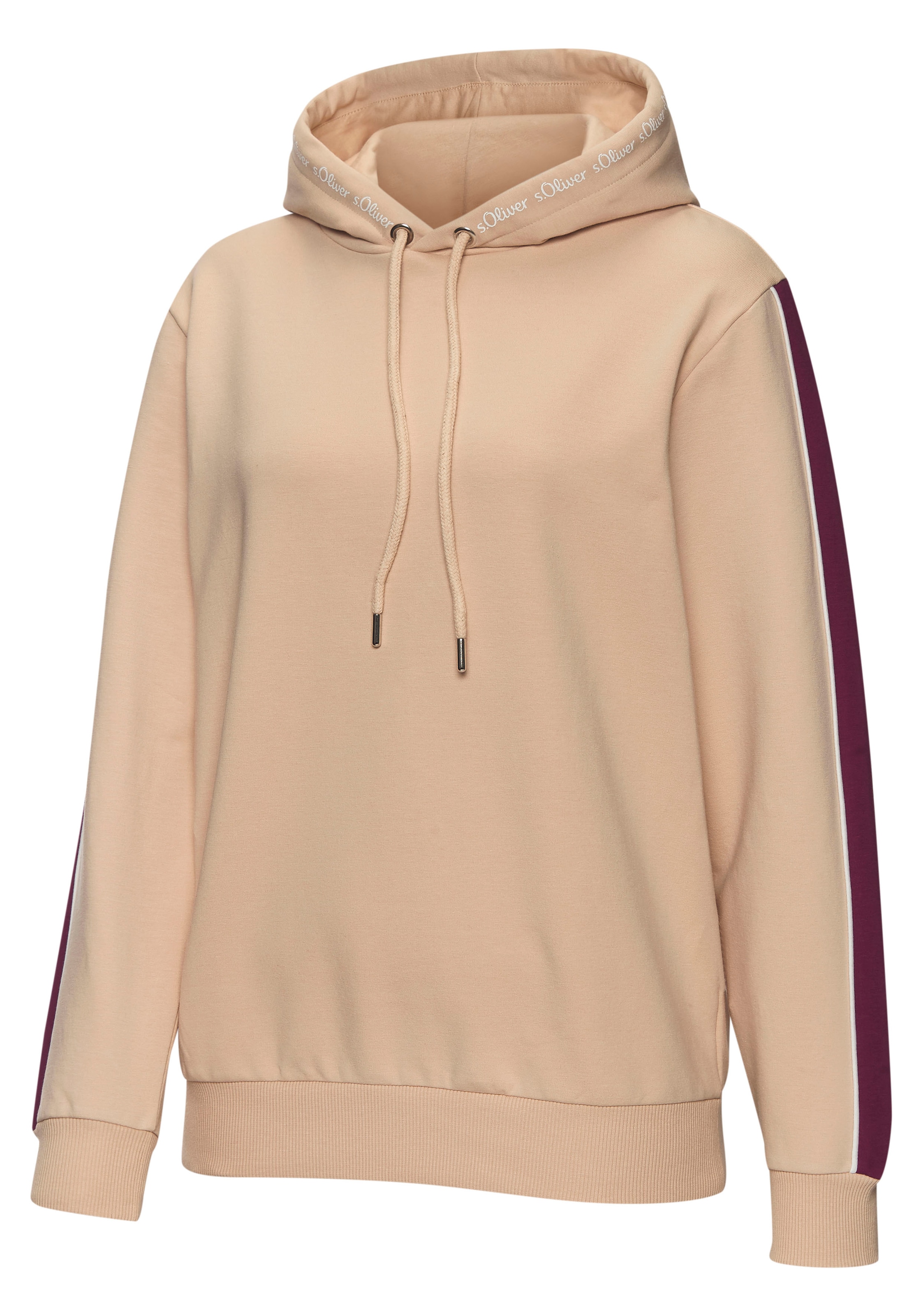 s.Oliver Hoodie, mit Kontrast Einsätzen, Loungewear