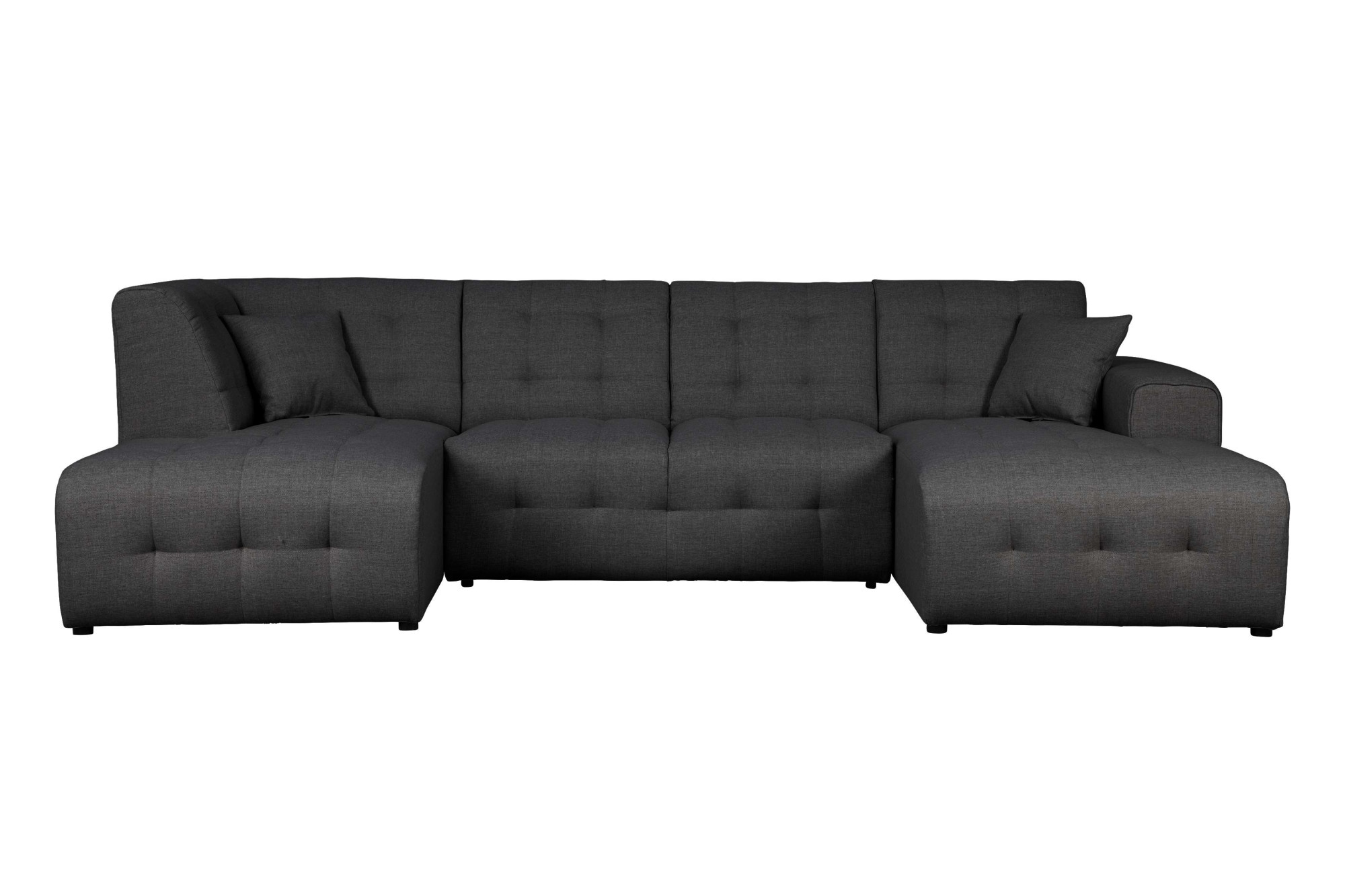 Home affaire Wohnlandschaft »Nosia U-Form«, incl. 2 Zierkissen, mit feiner Steppung