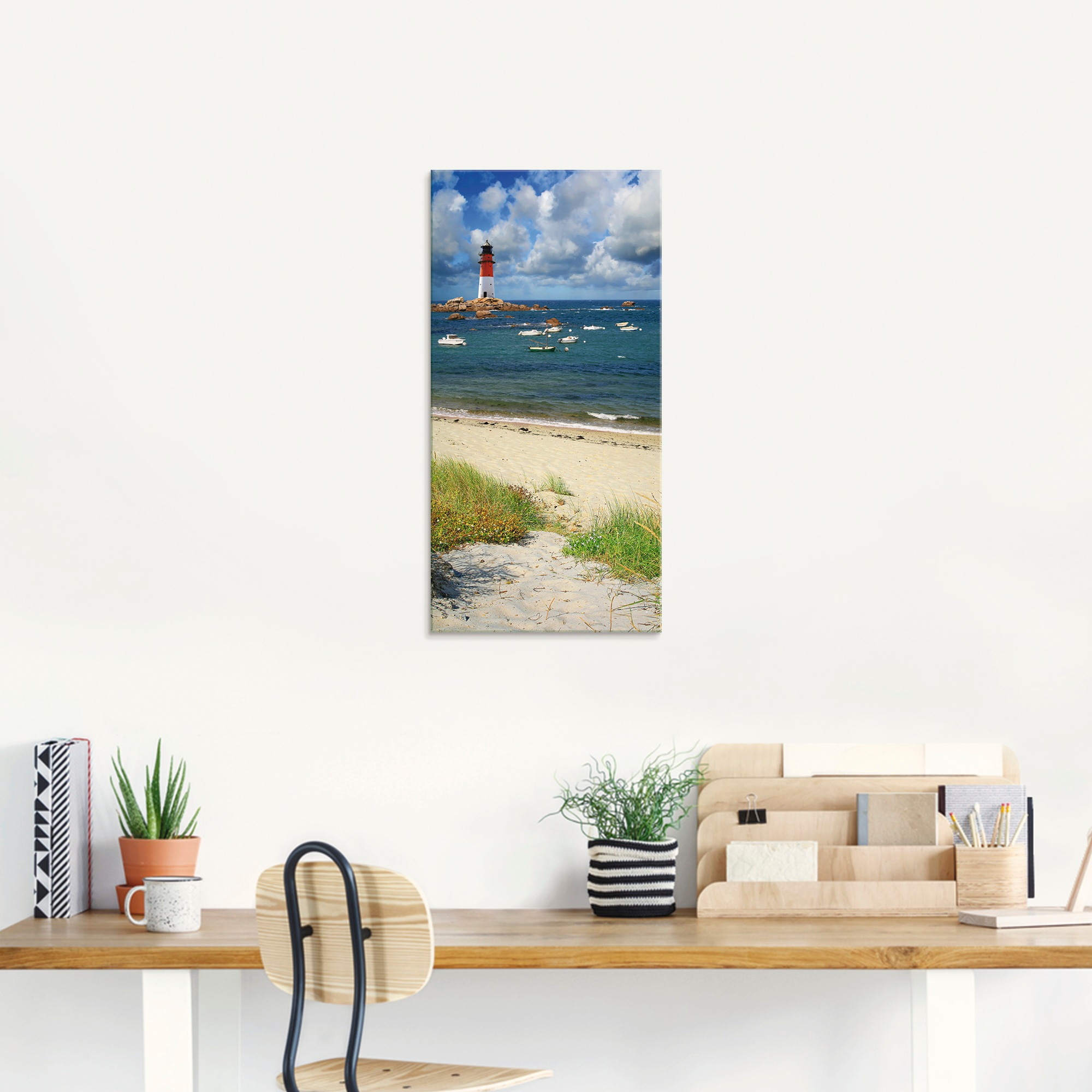 Artland Glasbild »Blick von den Dünen« Küste 1 Stk. tlg. in verschiedenen G günstig online kaufen