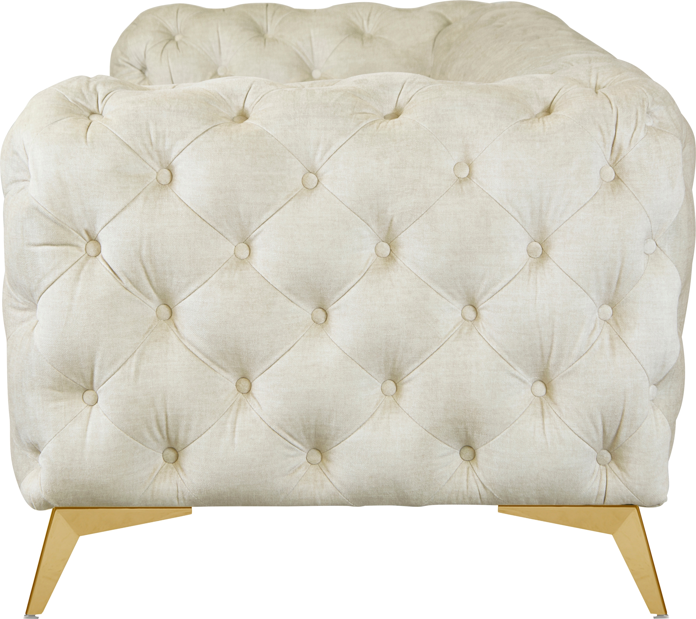 Leonique Chesterfield-Sofa »Glynis«, aufwändige Knopfheftung, moderne Chesterfield Optik, Fußfarbe wählbar