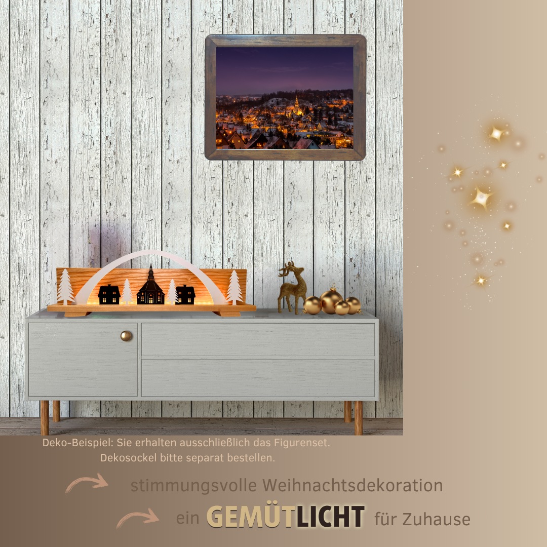 Weigla Dekofigur »Figurenset "Seiffen" für WEIGLA Dekosockel, aus Holz« Erz günstig online kaufen