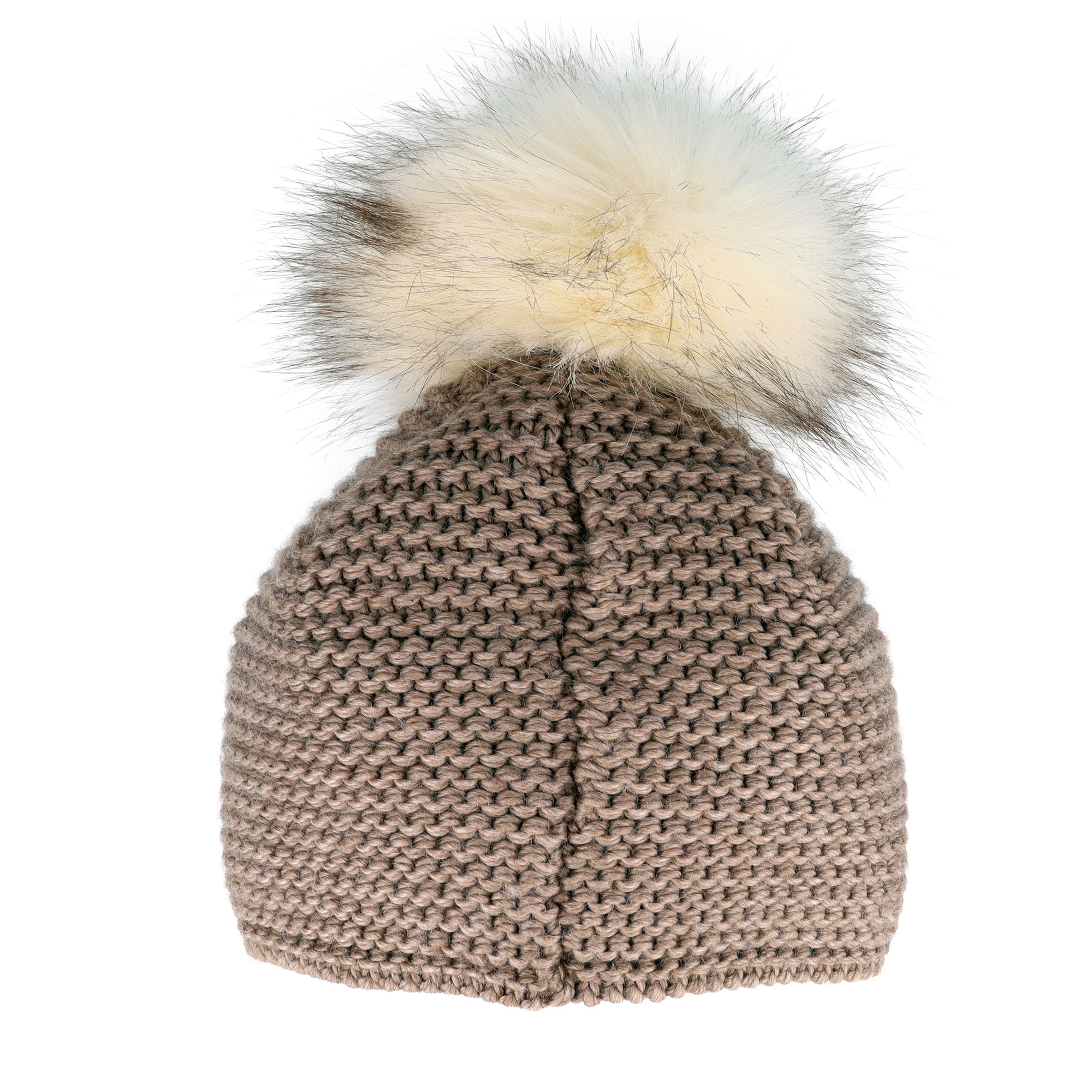CAPO Bommelmütze Grobstrick, unifarben, gefüttert