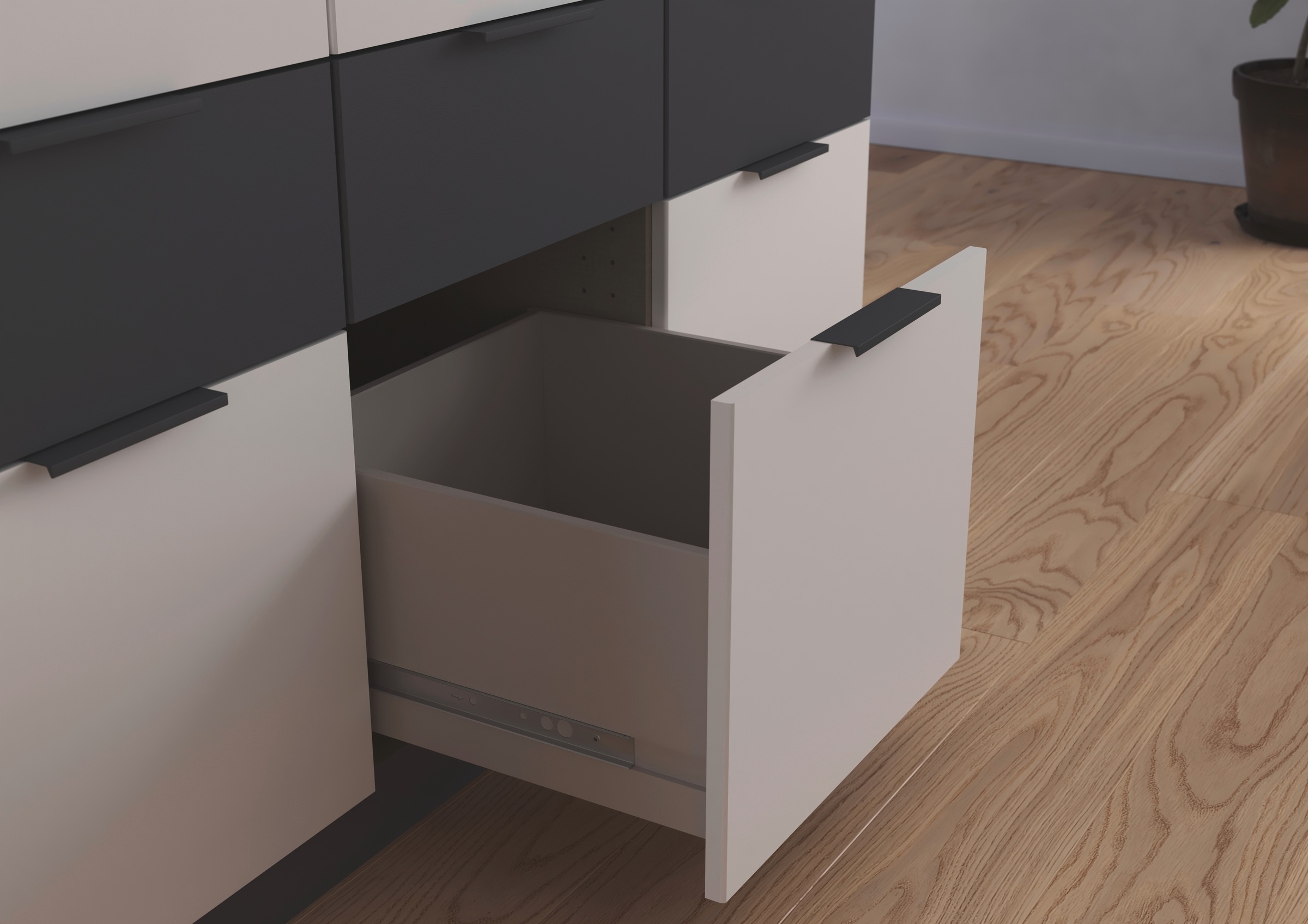 rauch Kleiderschrank »Kleiderschrank Schrank Garderobe Wäscheschrank DUNDEE«, (mit 3 Griff-Varianten), Schubladen in zwei Höhen, optional mit Spiegel MADE IN GERMANY