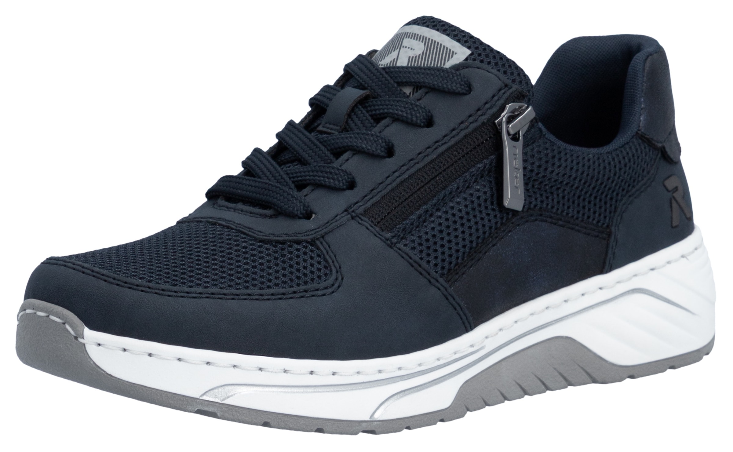 Rieker Sneaker  Schnürschuh, Halbschuh, Freizeitsneaker mit Reißverschluss