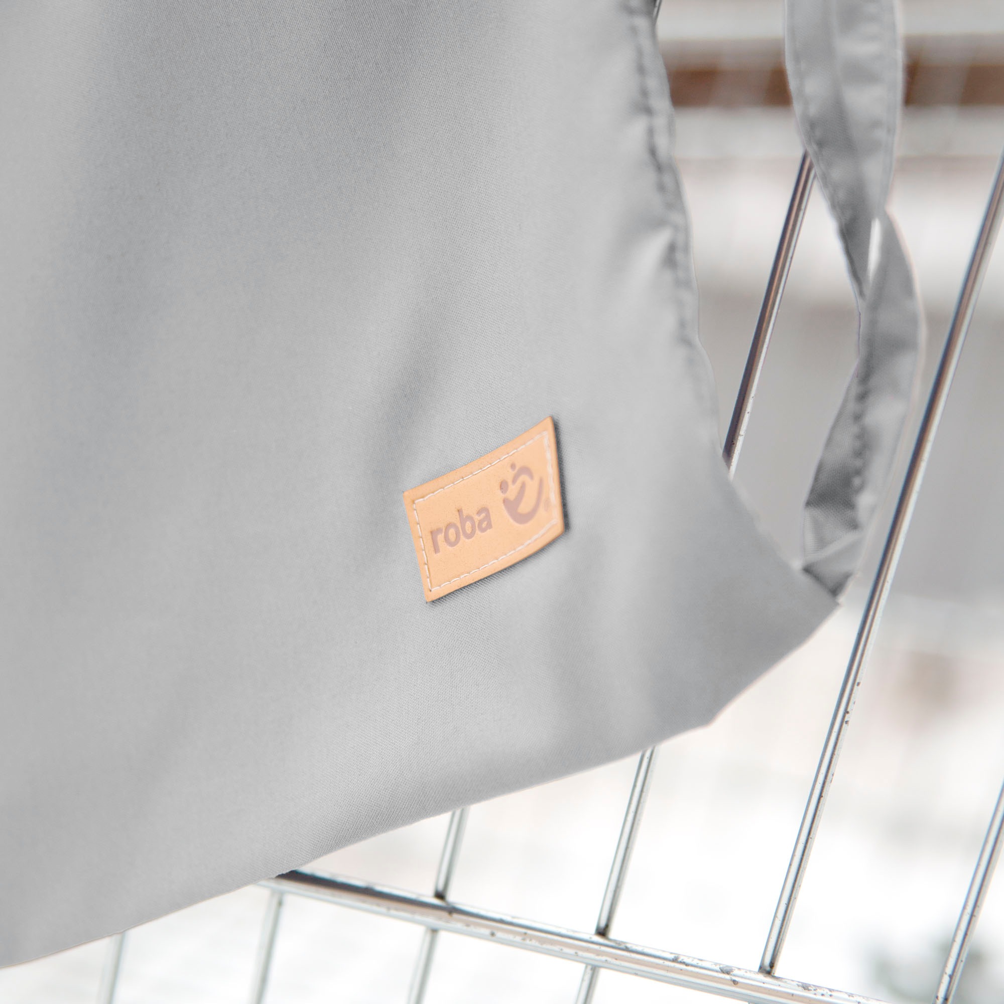roba® Tragetuch »Style, anthrazit«, Einkaufswagenschutz inkl. Tragerucksack