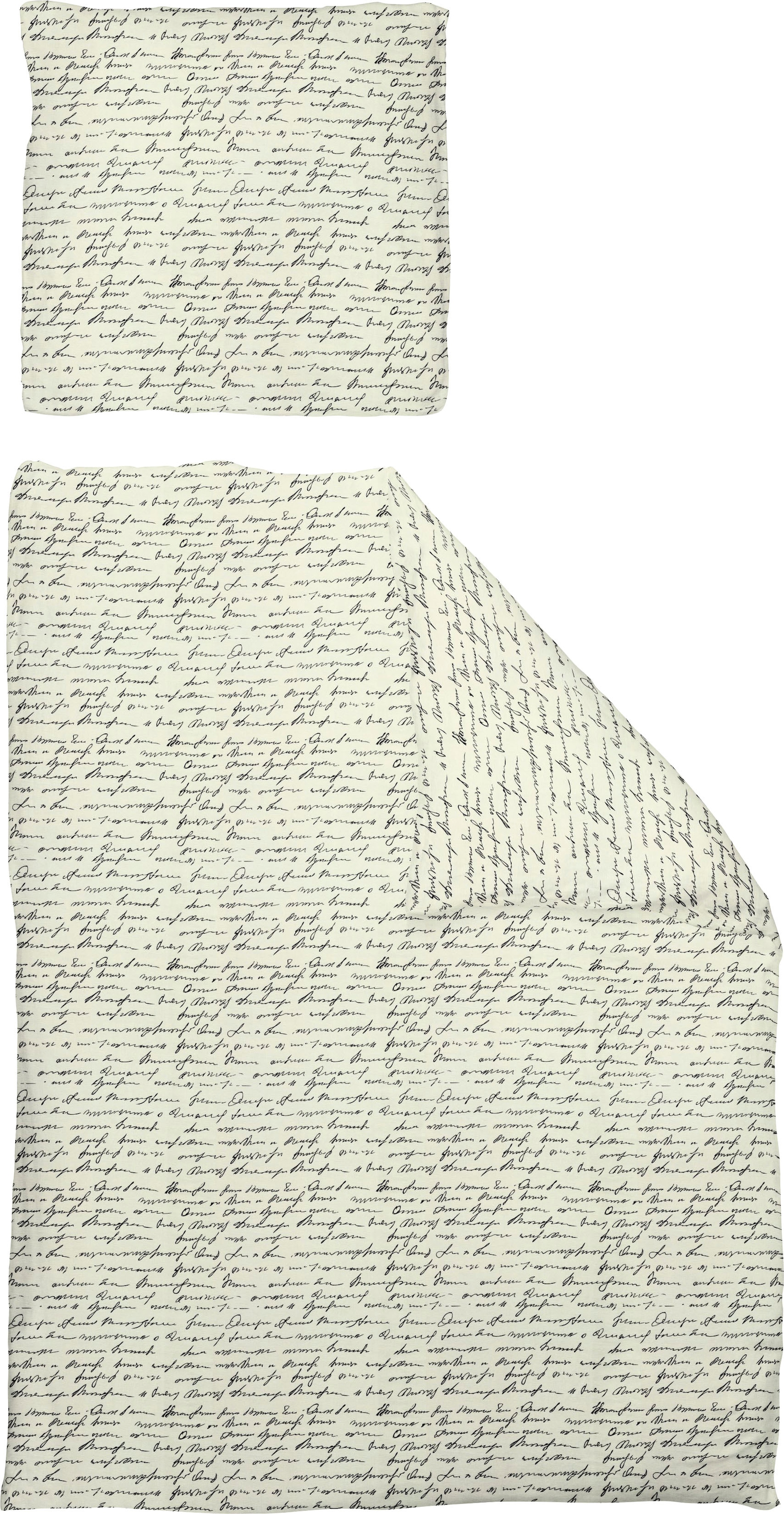 Adam Bettwäsche »Leinenbettwäsche Scribble«, aus Bio-Baumwolle günstig online kaufen