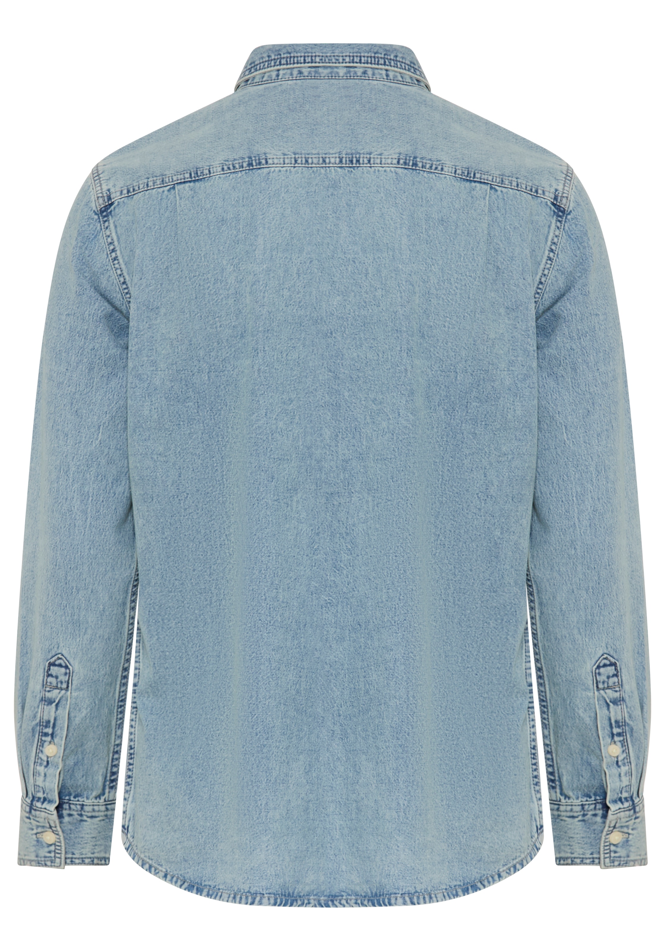 Calvin Klein Jeans Jeanshemd »ESSENTIAL CLASSIC PALE BLUE STON« Regular fit mit Knopfleiste