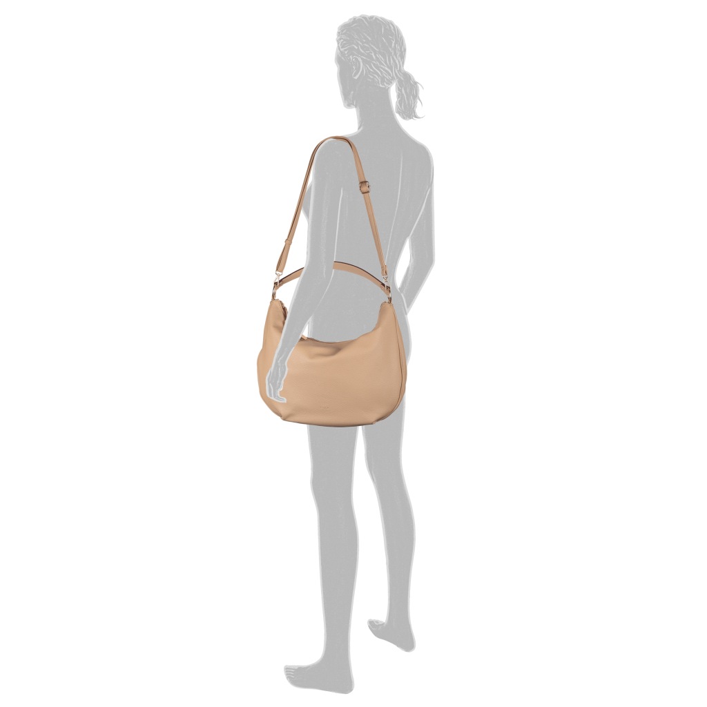 Gabor Hobo »Rosina« Umhängetasche, Schultertasche mit markantem Metal-Emblem