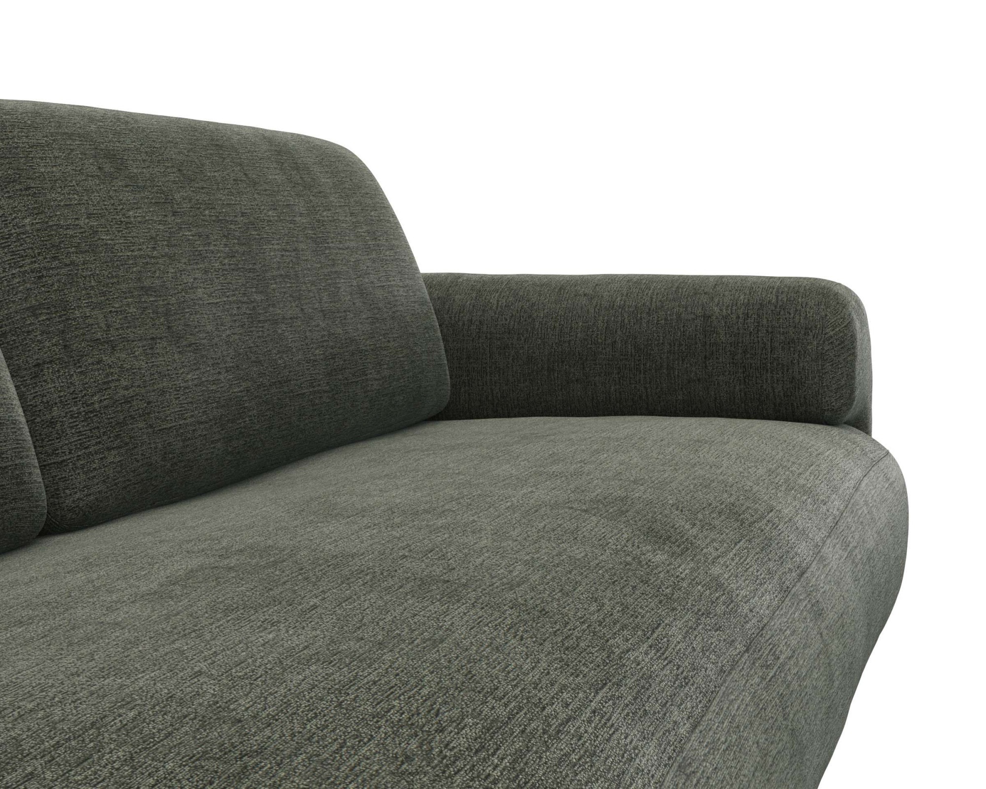 FLEXLUX 3-Sitzer »Molino Designsofa, Polstersofa, Einzelsofa, Couch«, Kaltschaum & Stahl-Wellen für erstklassigen Sitzkomfort, Füsse Schwarz