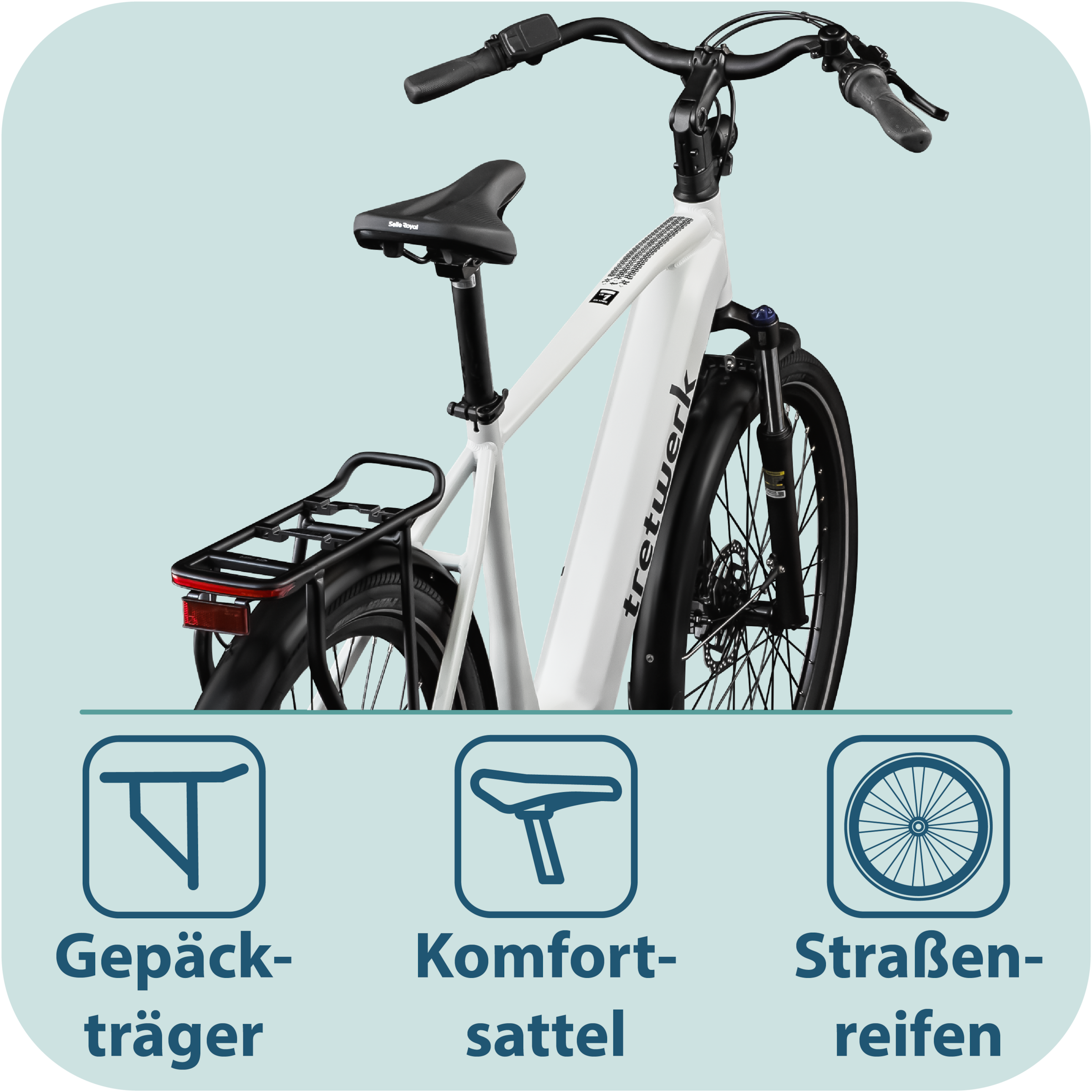 Tretwerk »Amber Nexus« 7 Gang Nabenschaltung Mittelmotor 250 W