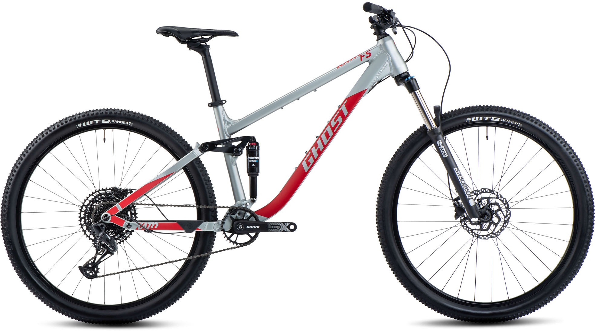 Ghost Mountainbike »Kato FS Base AL«, 12 Gang, SRAM, SX Eagle Schaltwerk, Kettenschaltung, für Damen und Herren, Kettenschaltung