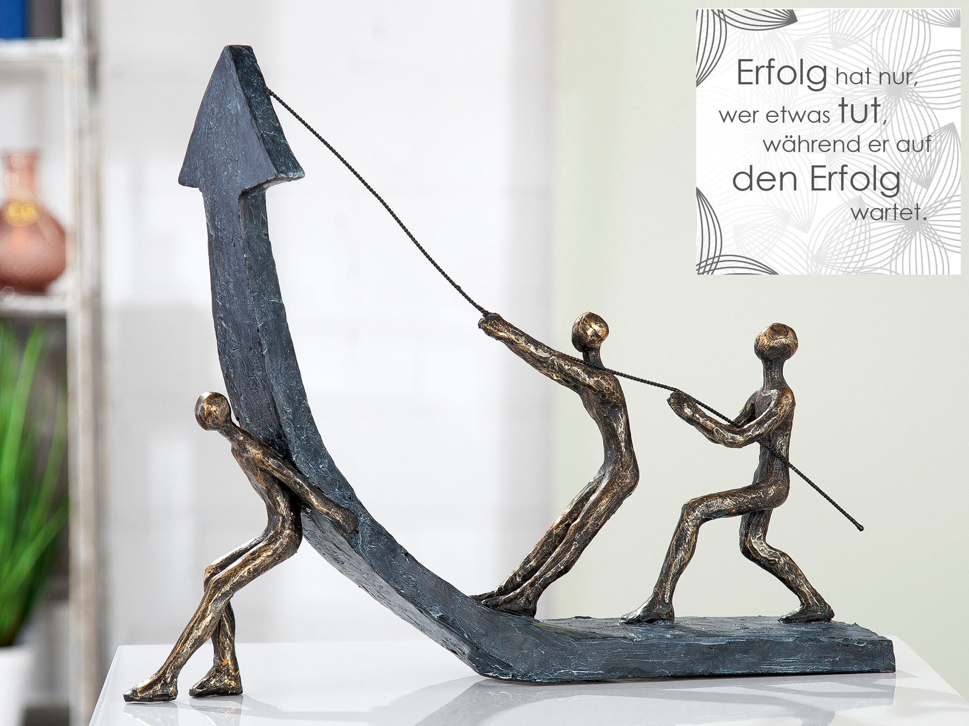 St.), Success, Wohnzimmer bronzefarben/grau«, Dekofigur Höhe (1 Casablanca 29 kaufen by cm, Gilde online »Skulptur Dekoobjekt,