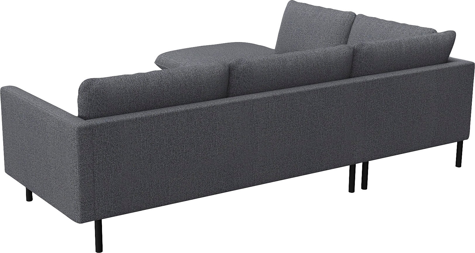 FLEXLUX Ecksofa »Bolzano Designsofa, bequem durch Kaltschaum im Sitz, L-Form«, lose Sitz -& Rückenkissen, hohe Füße