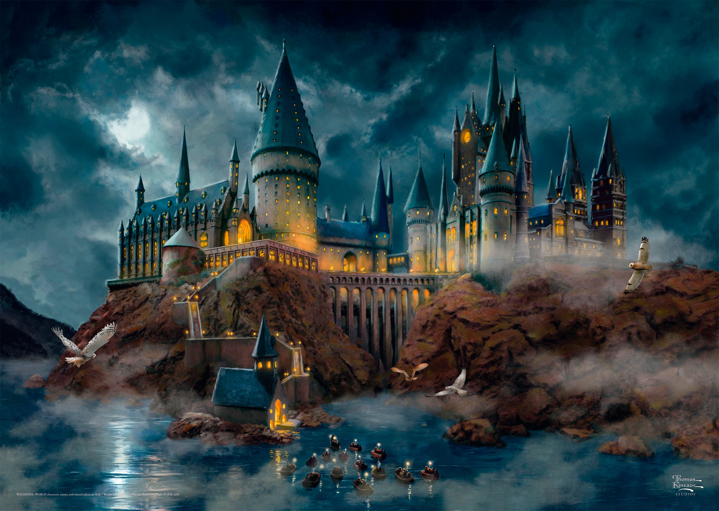 Schmidt Spiele Puzzle »Wizarding World, Harry Potter™, Hogwarts Castle von Thomas Kinkade«, Made in Germany