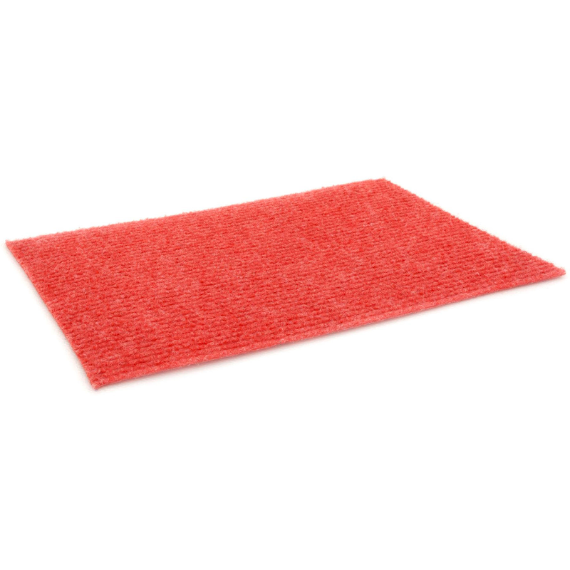 PRIMAFLOR-IDEEN IN TEXTIL Nadelvliesteppich »MALTA« rechteckig 2, 5 mm Höhe Uni-Farben, strapazierfähig & pflegeleicht, Kurzflor, Nadelvlies hellrot