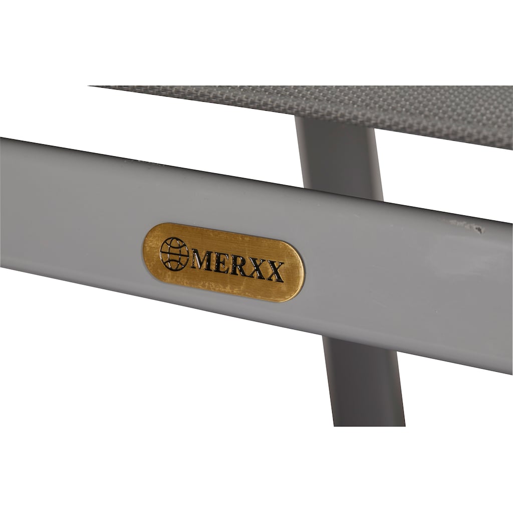 MERXX Stapelstuhl »Amalfi Deluxe«, (Set), 2 St., 2er Set, Alu/Textil, stapelbar