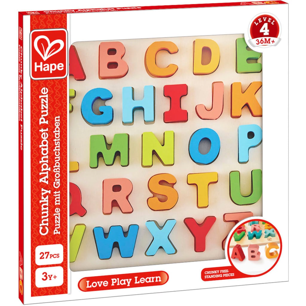 Hape Steckpuzzle »Puzzle mit Großbuchstaben«