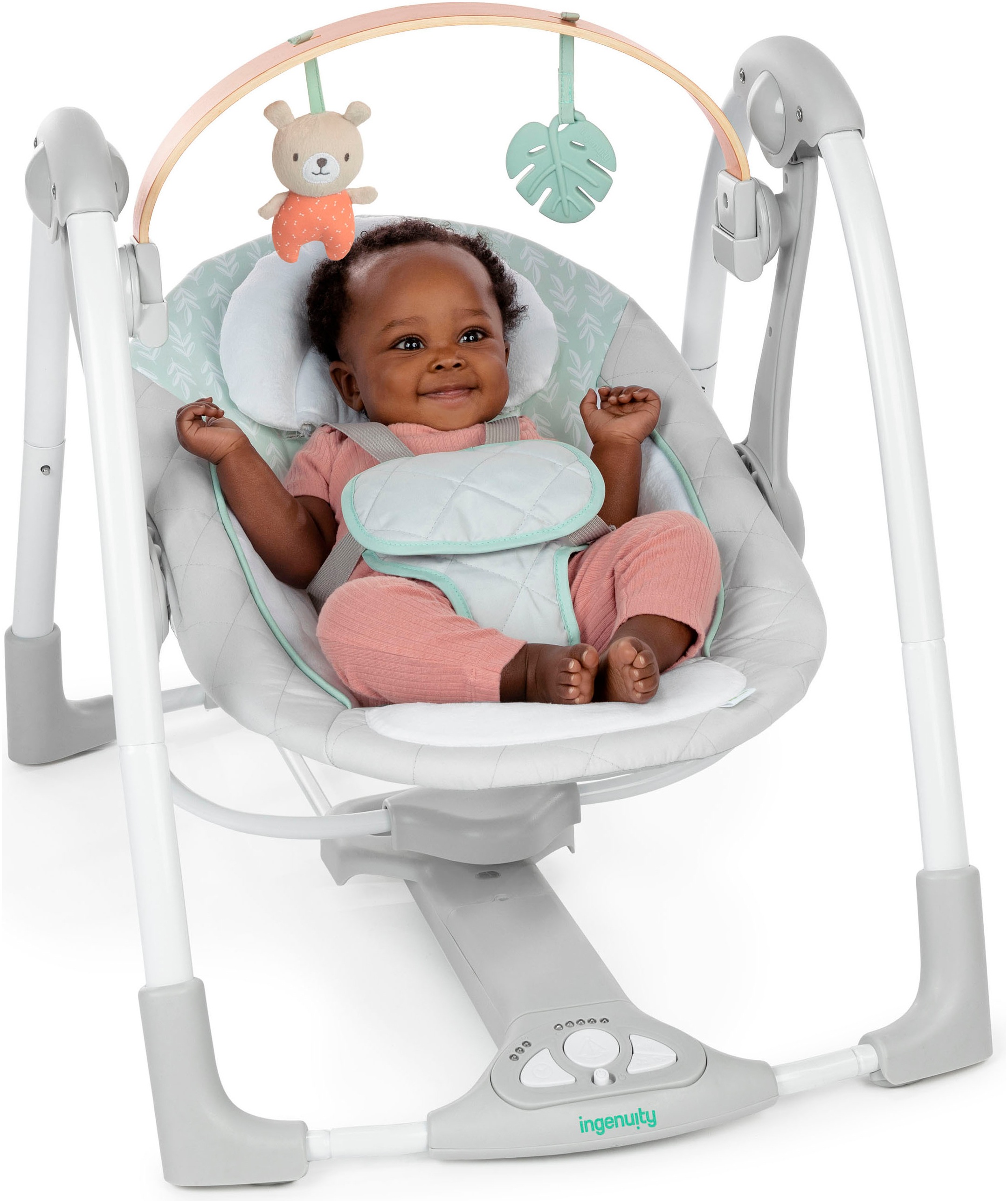 ingenuity Babywippe »Cozy Spot Swing 'n Go Portable Swing«, bis 9 kg, mit Sound-Effekt