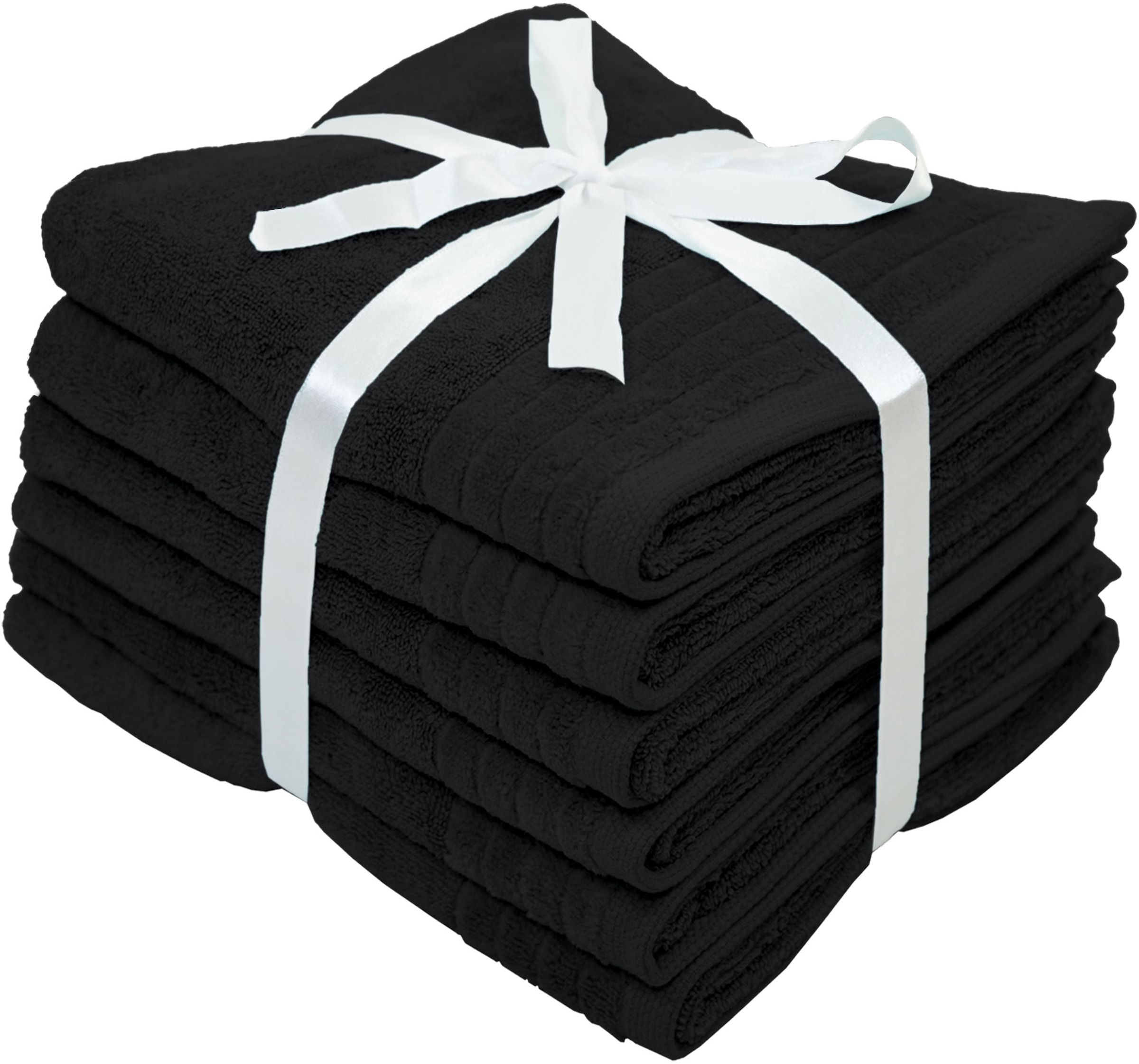 my home Handtücher »Sanremo Premium, Premium Handtücher, 600 gr/m², 40x70cm«, (Set, 6 St., 6x 40x70cm), mit Bordüre, einfarbig, flauschig und weich, Händehandtücher